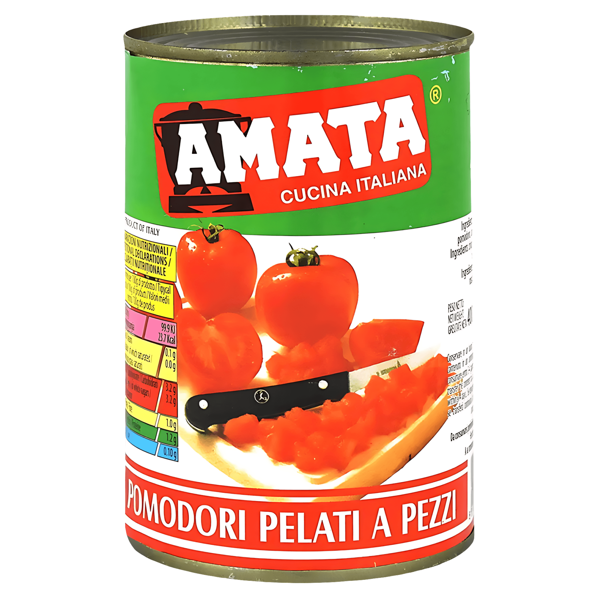 Rosii taiate cuburi Amata, 400 g