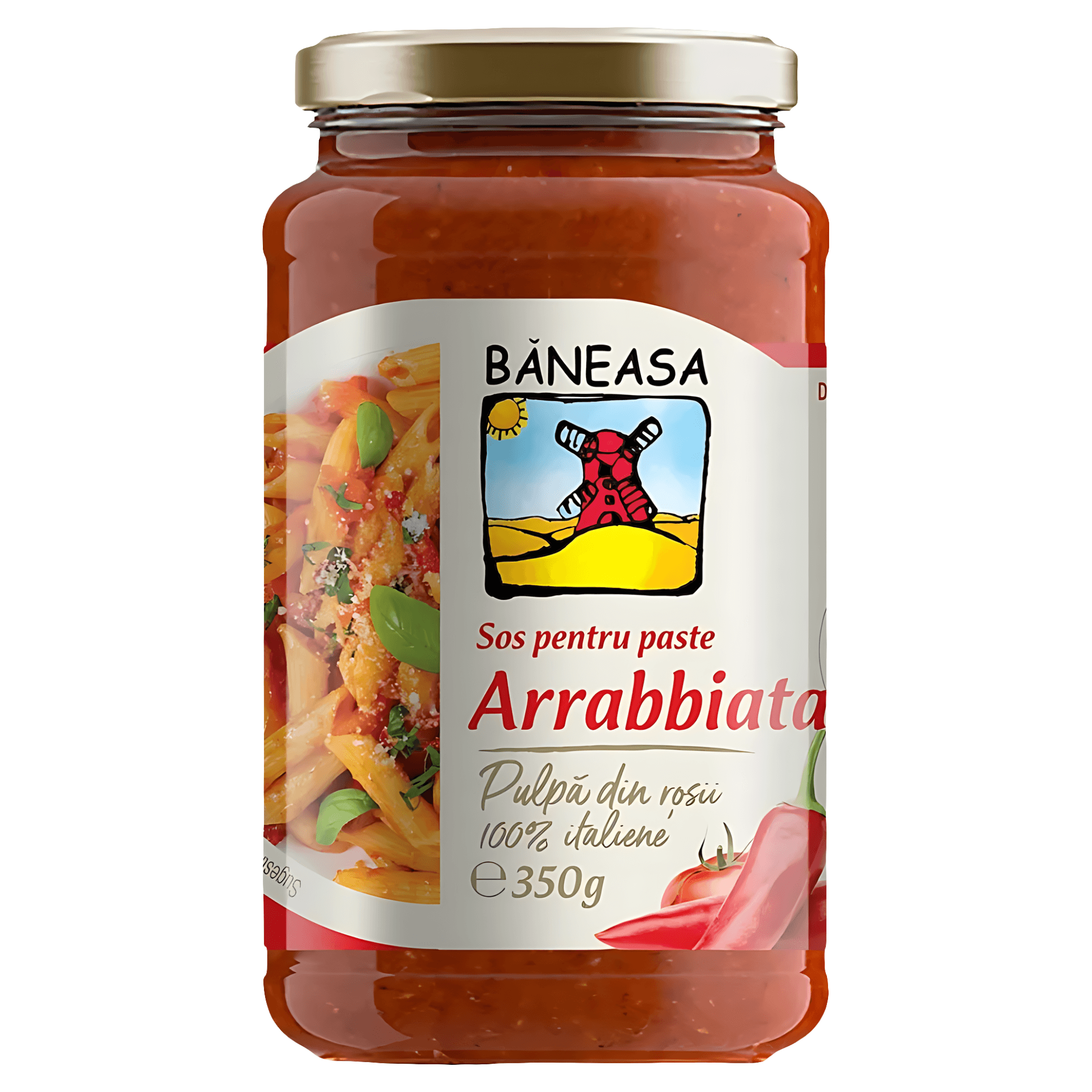 Sos pentru paste Baneasa Arrabbiata, 350 g