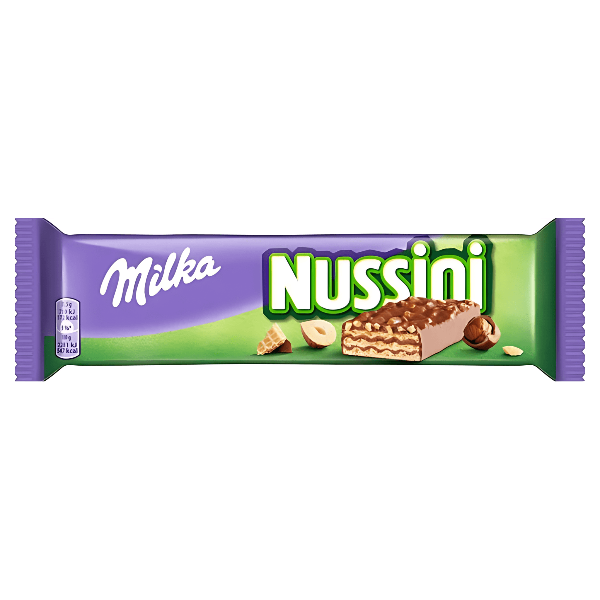 Napolitana cu crema cu aroma de alune Milka Nussini, 31.5 g