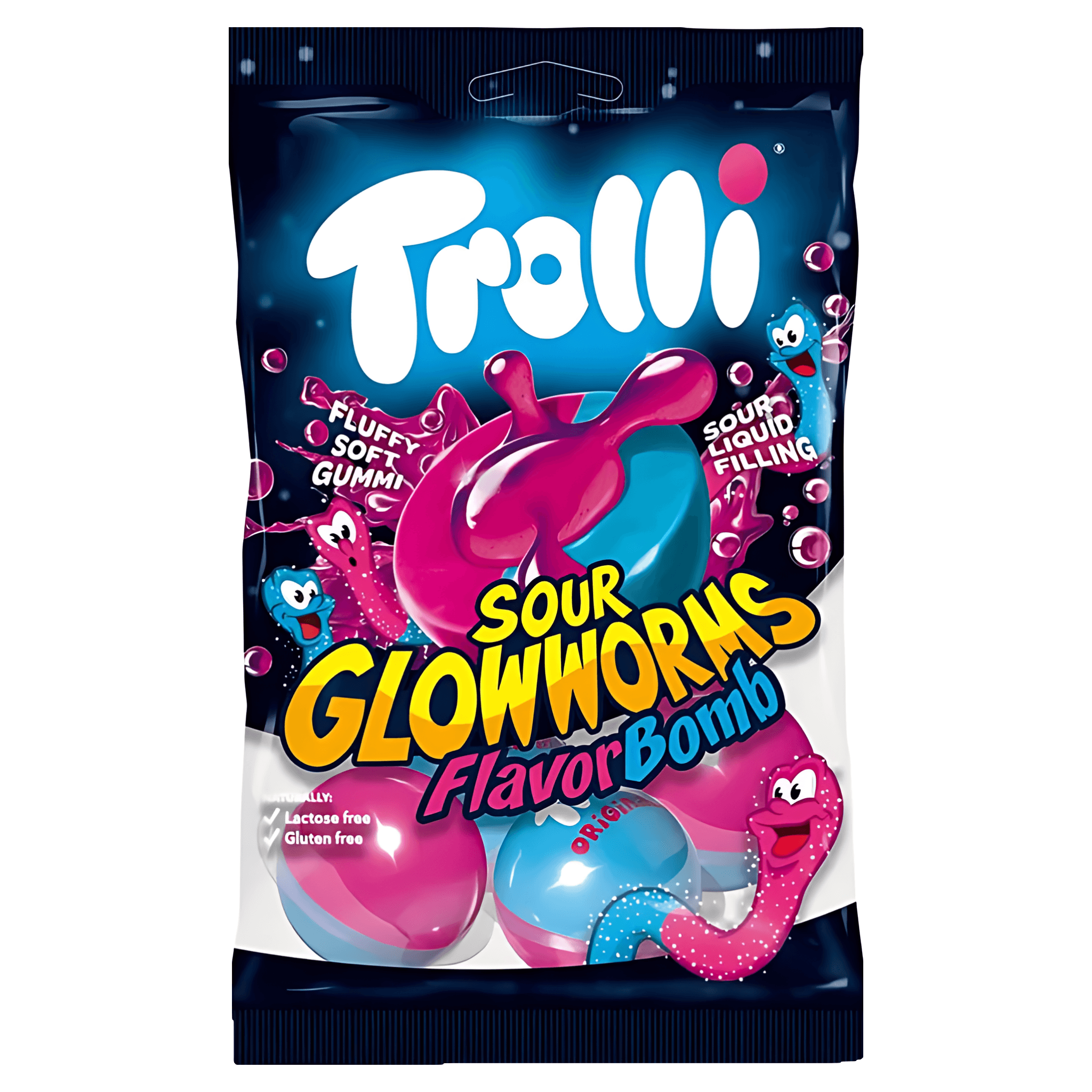 Bomboane gumate cu umplutura acrisoara Trolli, 75 g