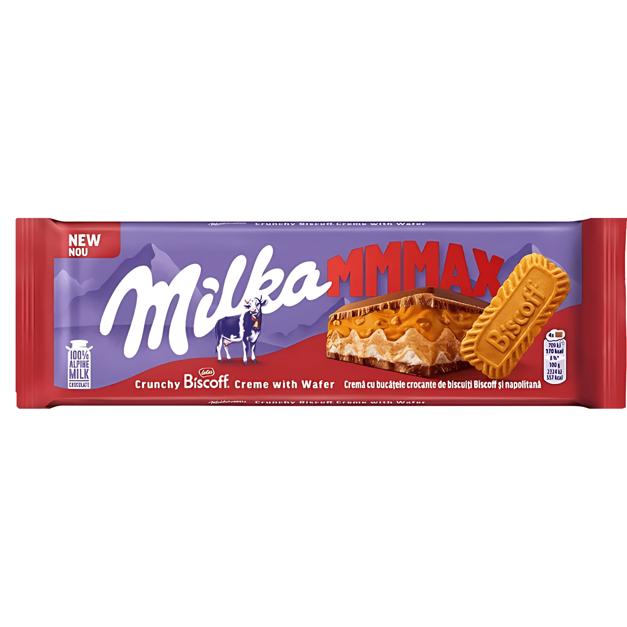 Ciocolata cu lapte si crema Biscoff Milka, 275 g