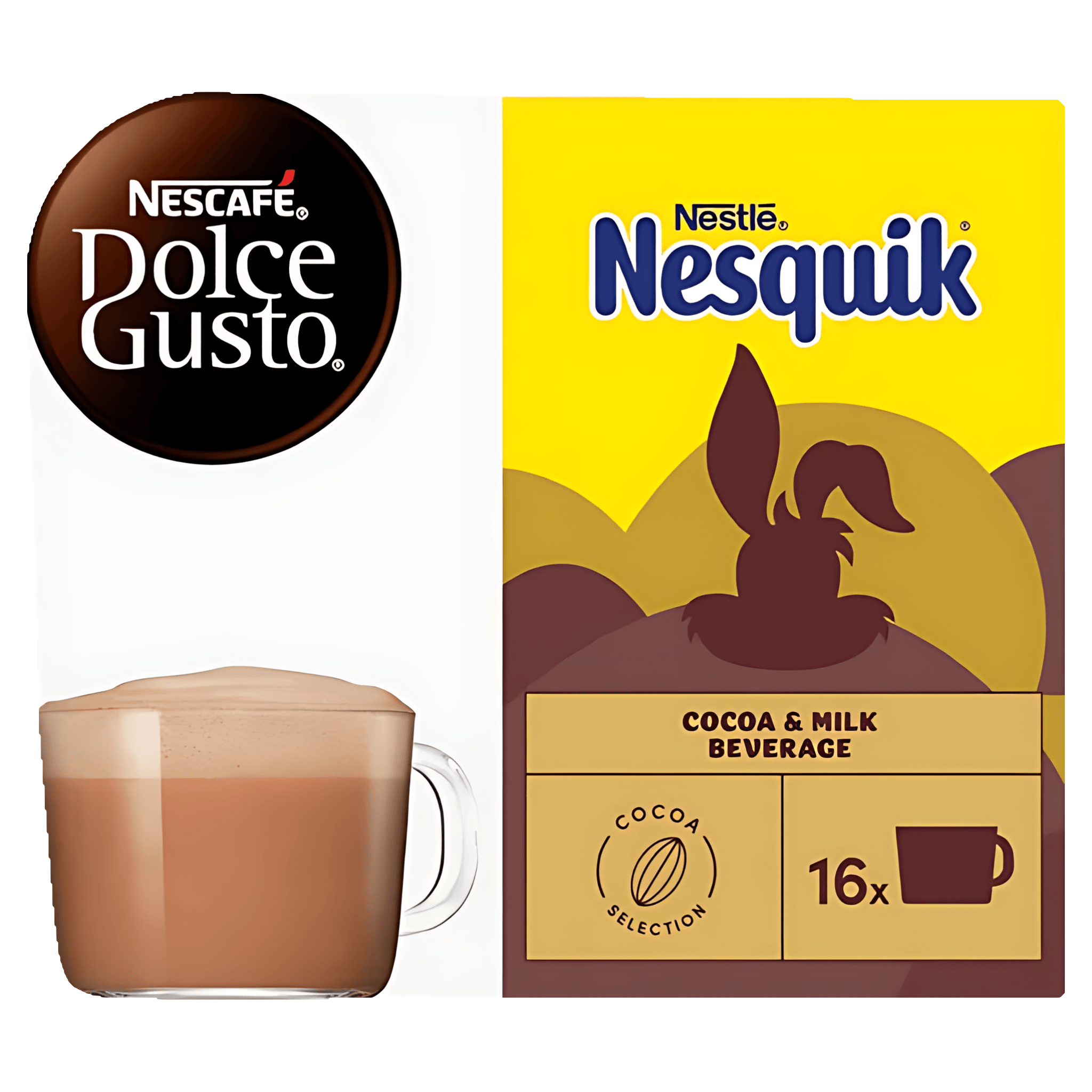Capsule Nescafe Nesquik Chocolate, compatibile Dolce Gusto, 16 capsule