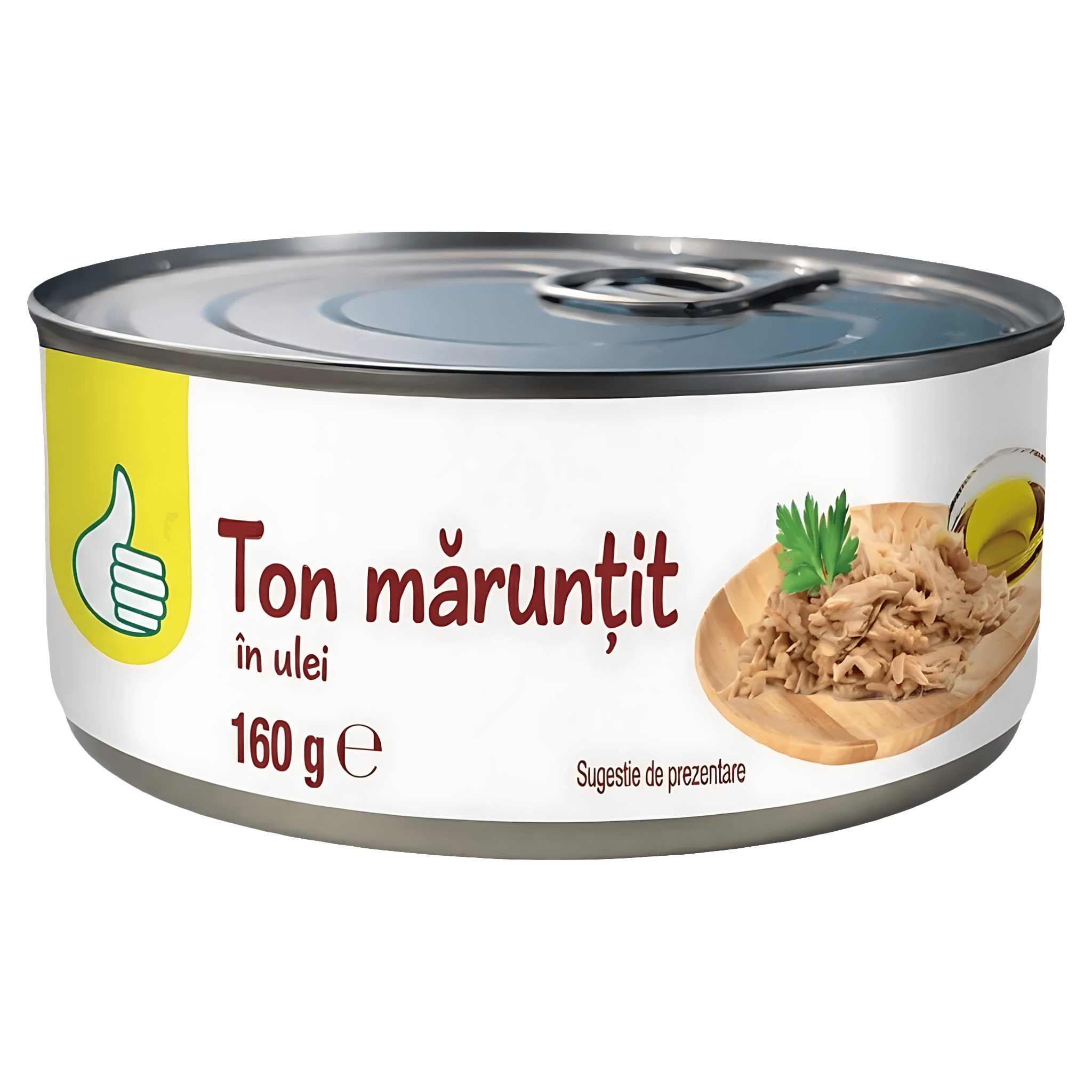 Ton maruntit in ulei de floarea-soarelui Pouce, 160 g