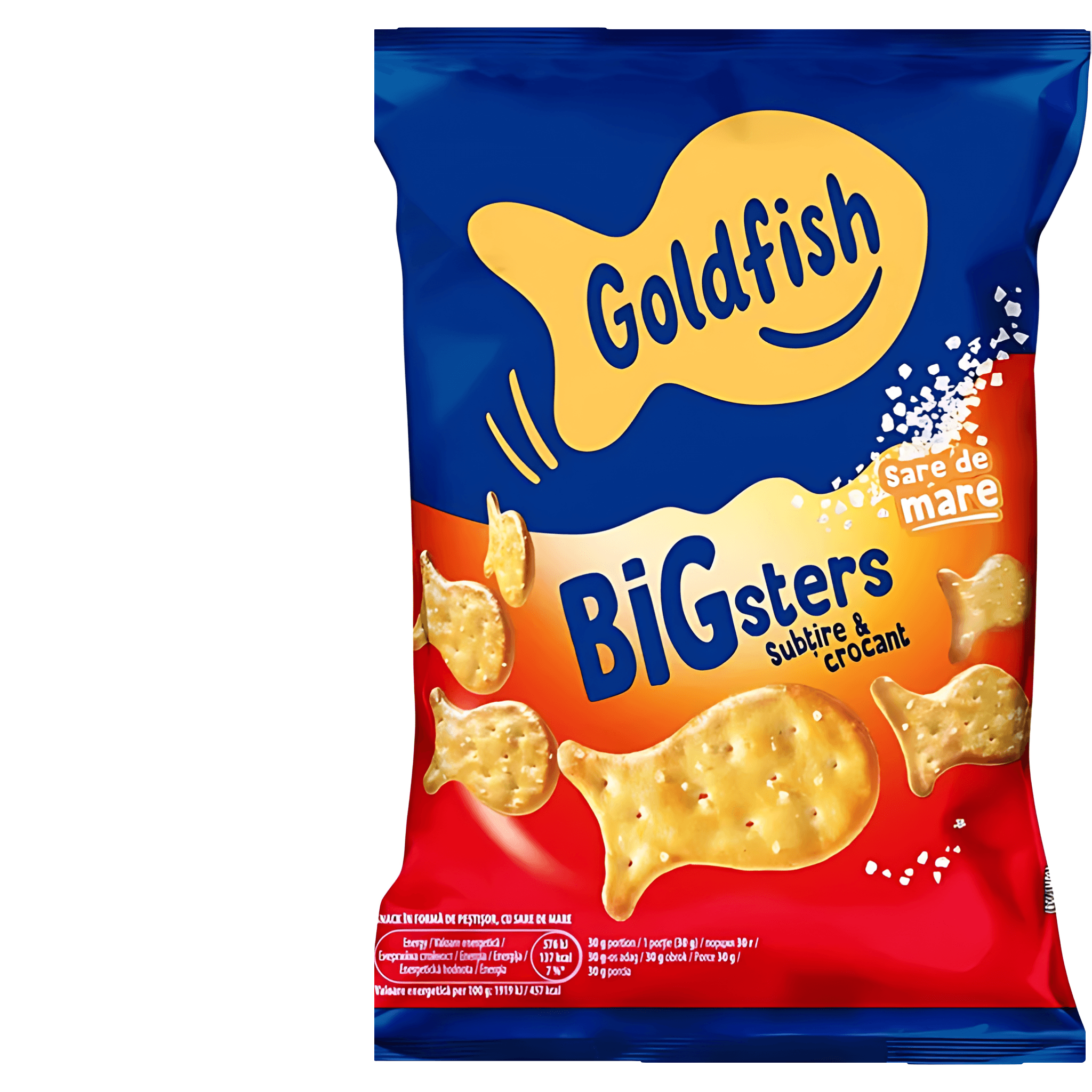 Biscuiti cu sare de mare Goldfish Bigsters, 80 g