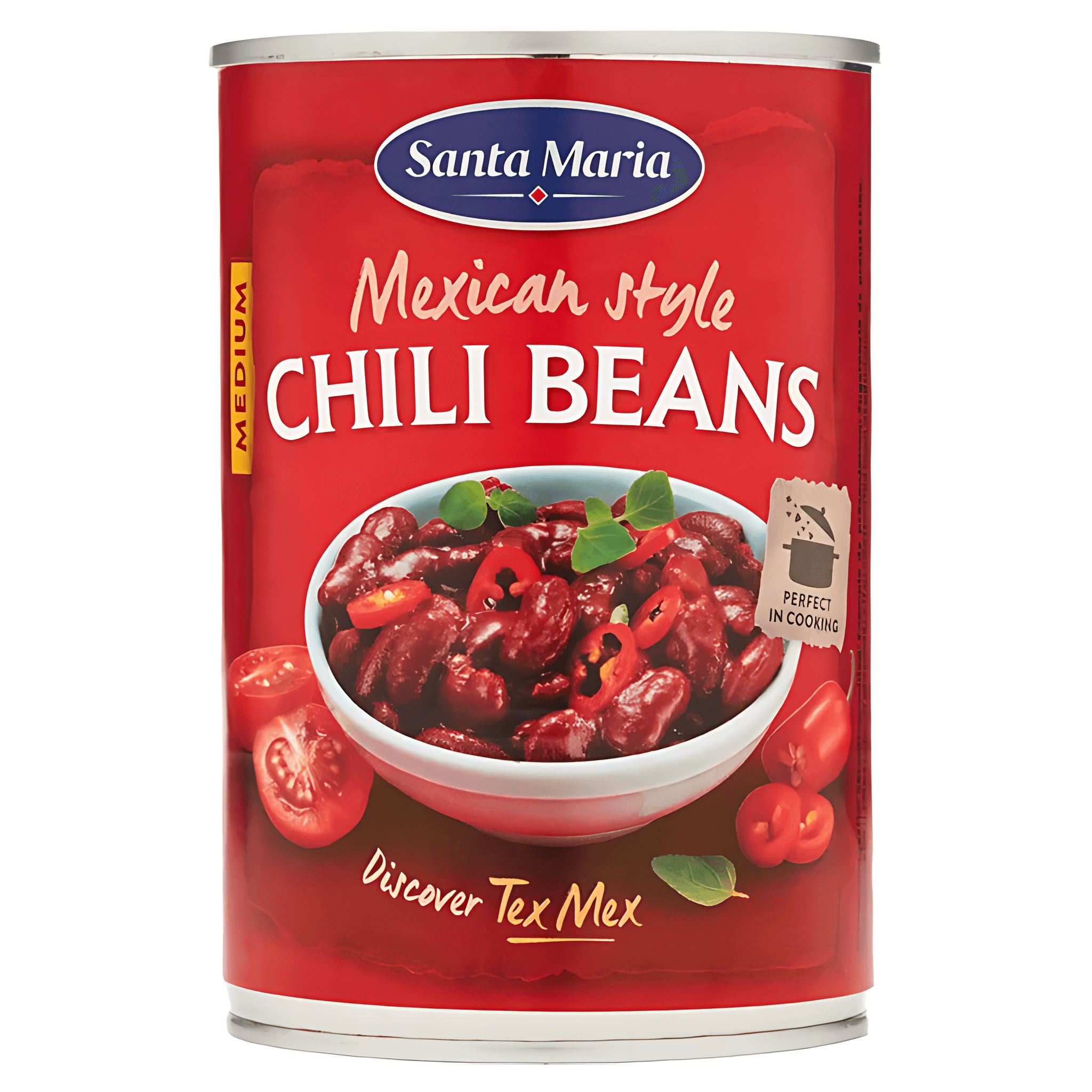Fasole cu chili Santa Maria, 410 g