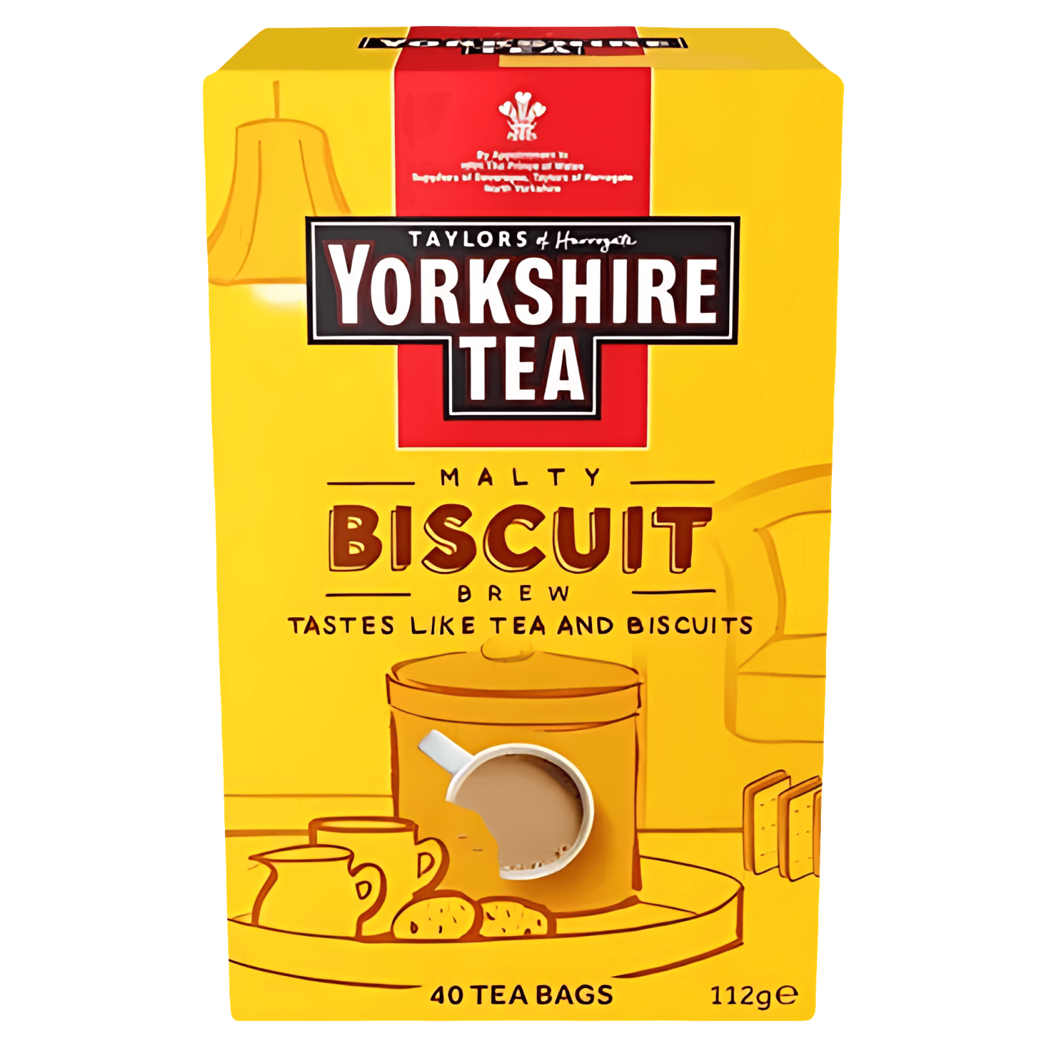 Ceai negru cu aroma de biscuit Taylors of Harrogate, 40 plicuri