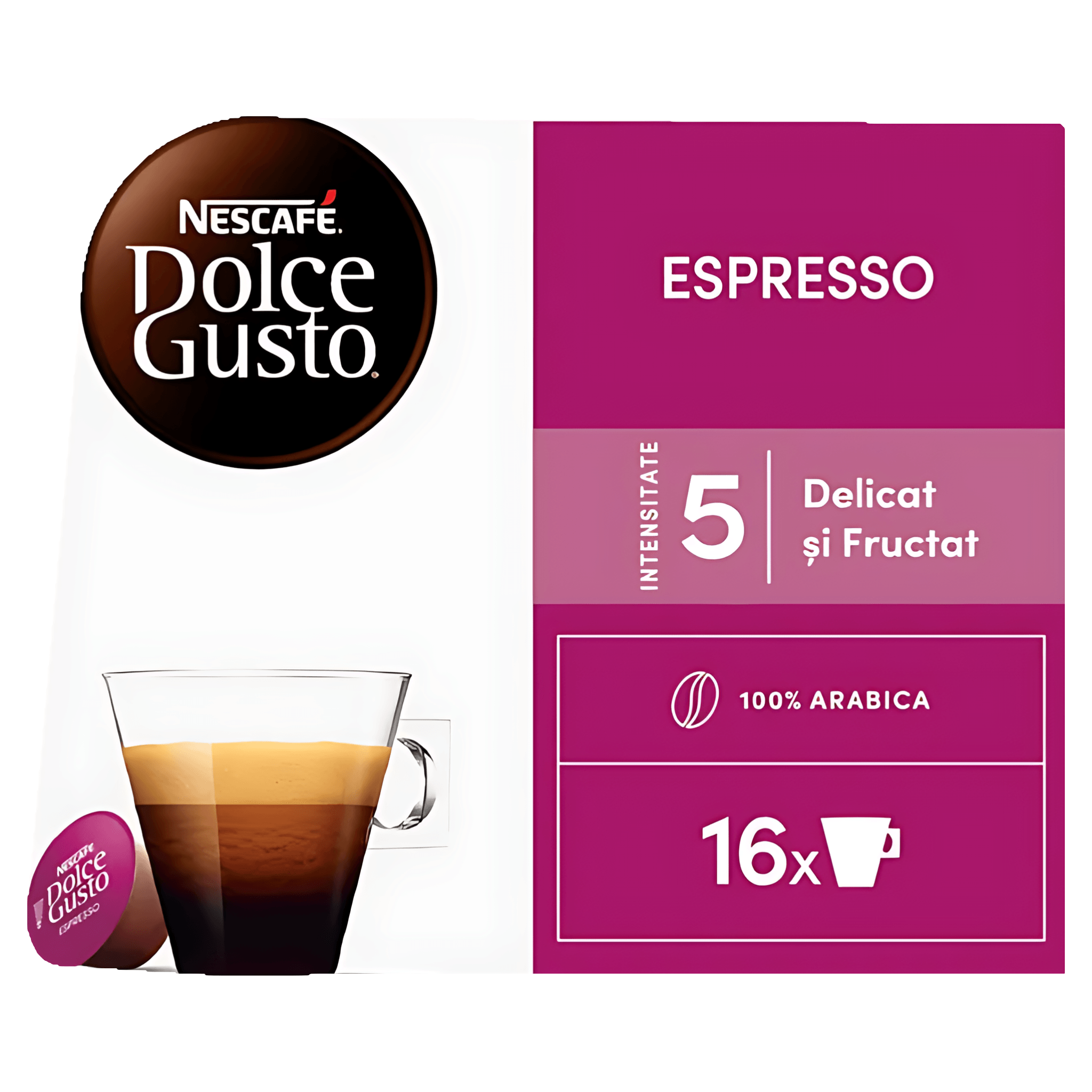 Capsule cafea Nescafe Espresso, compatibile Dolce Gusto, 16 capsule
