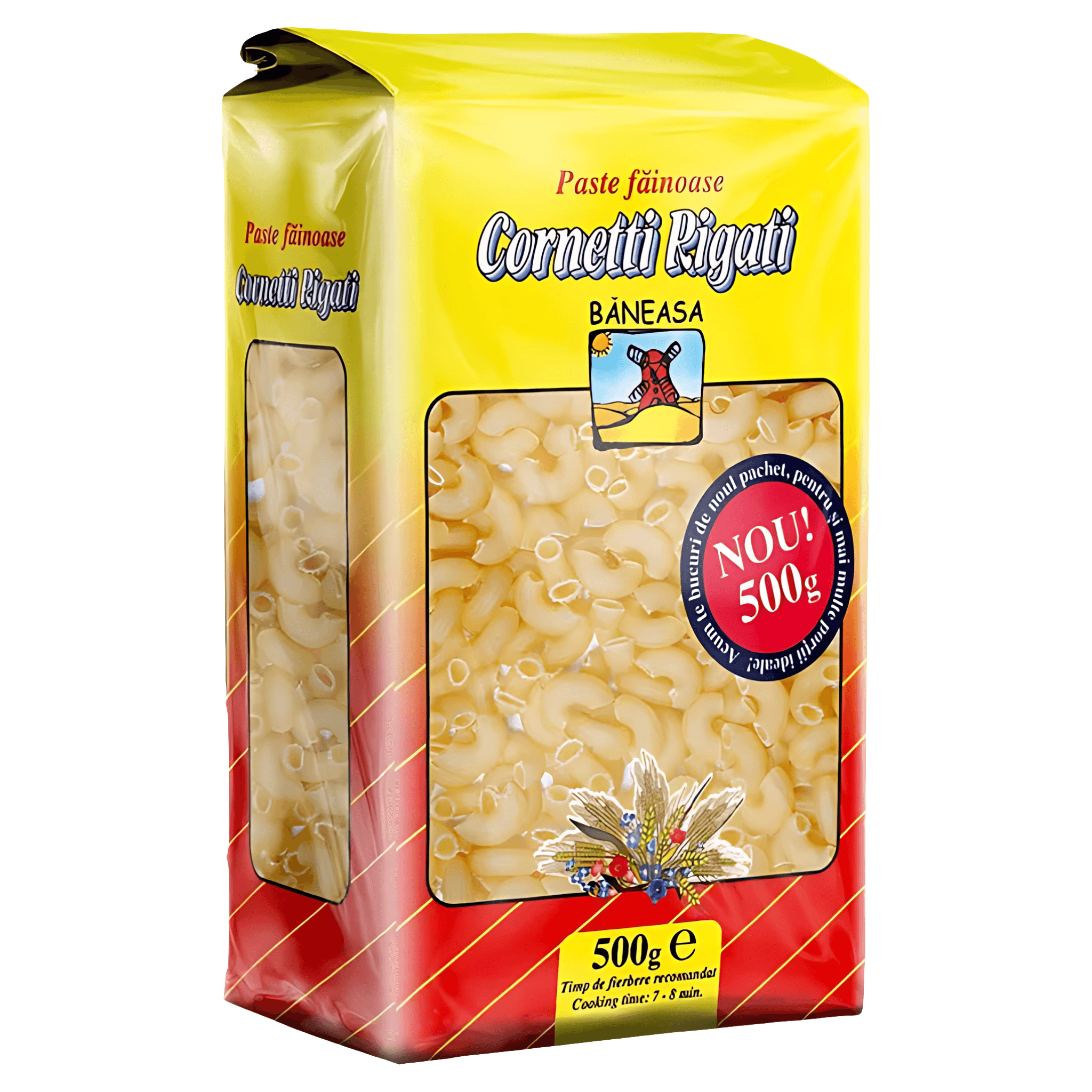 Paste fainoase Baneasa Cornetti Rigate, 500 g