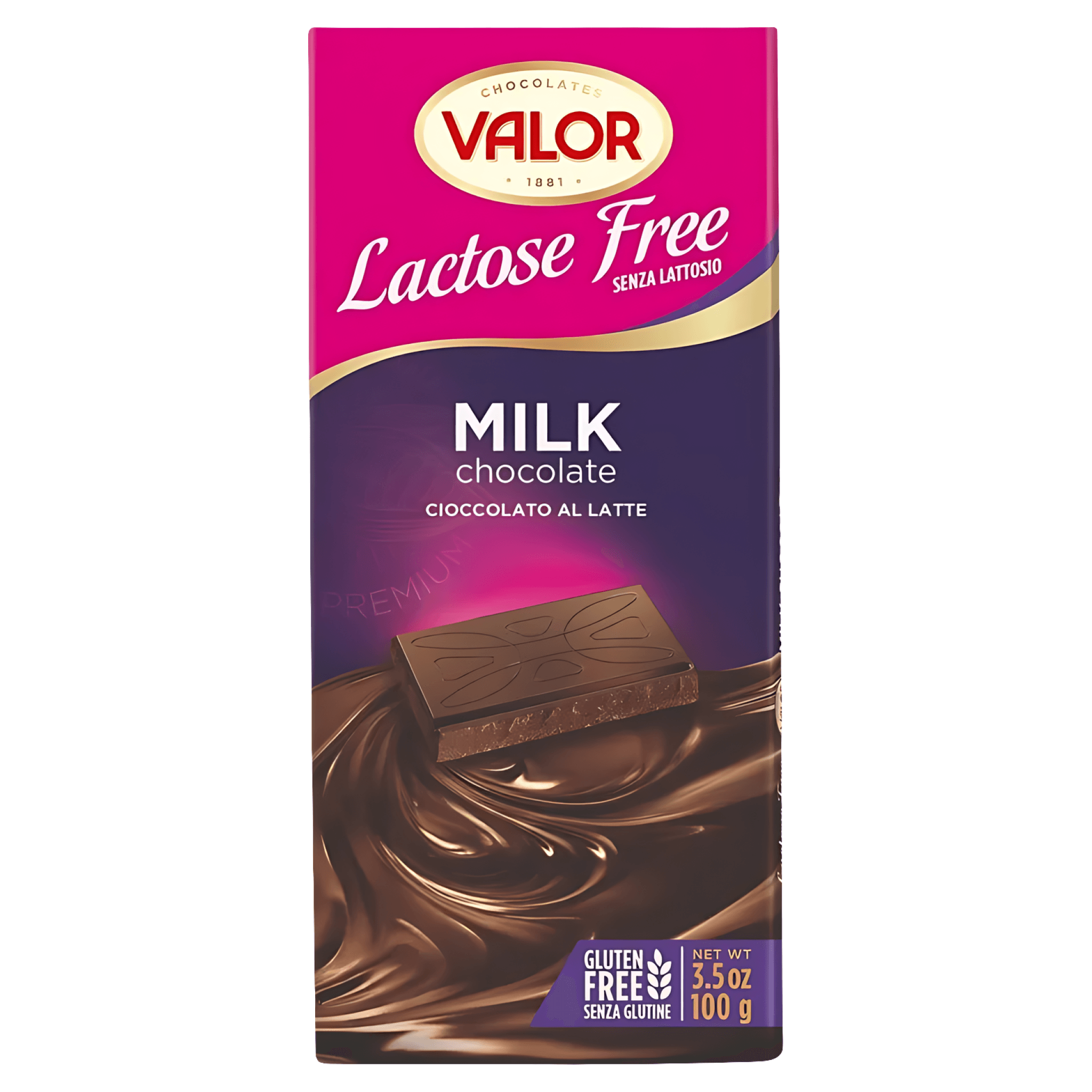 Ciocolata cu lapte Valor, fara gluten, 100 g