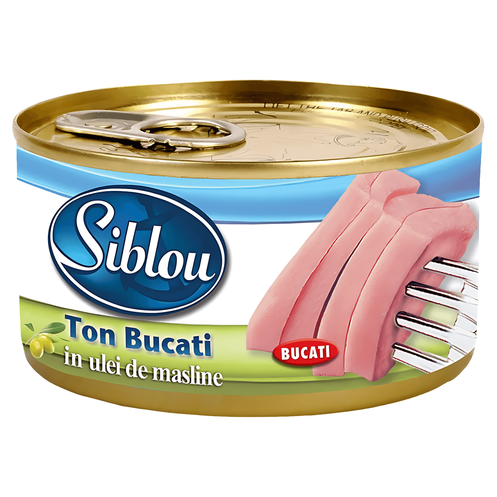 Ton bucati Siblou, in ulei de masline, 185 g