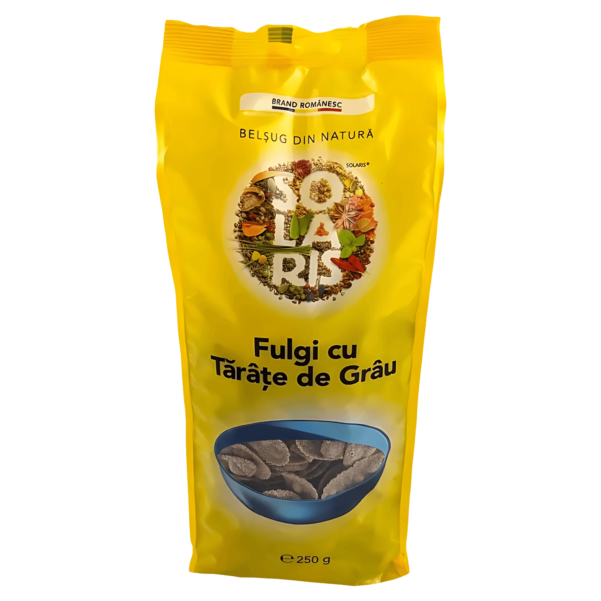 Fulgi cu tarate de grau Solaris, 250 g