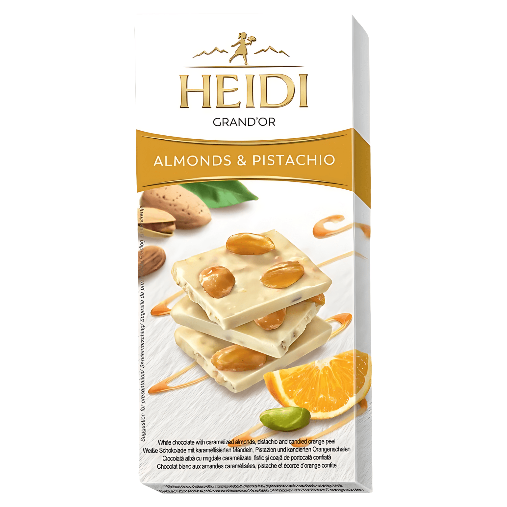 Ciocolata Heidi Grand'Or Almonds & Pistachio, 100 g