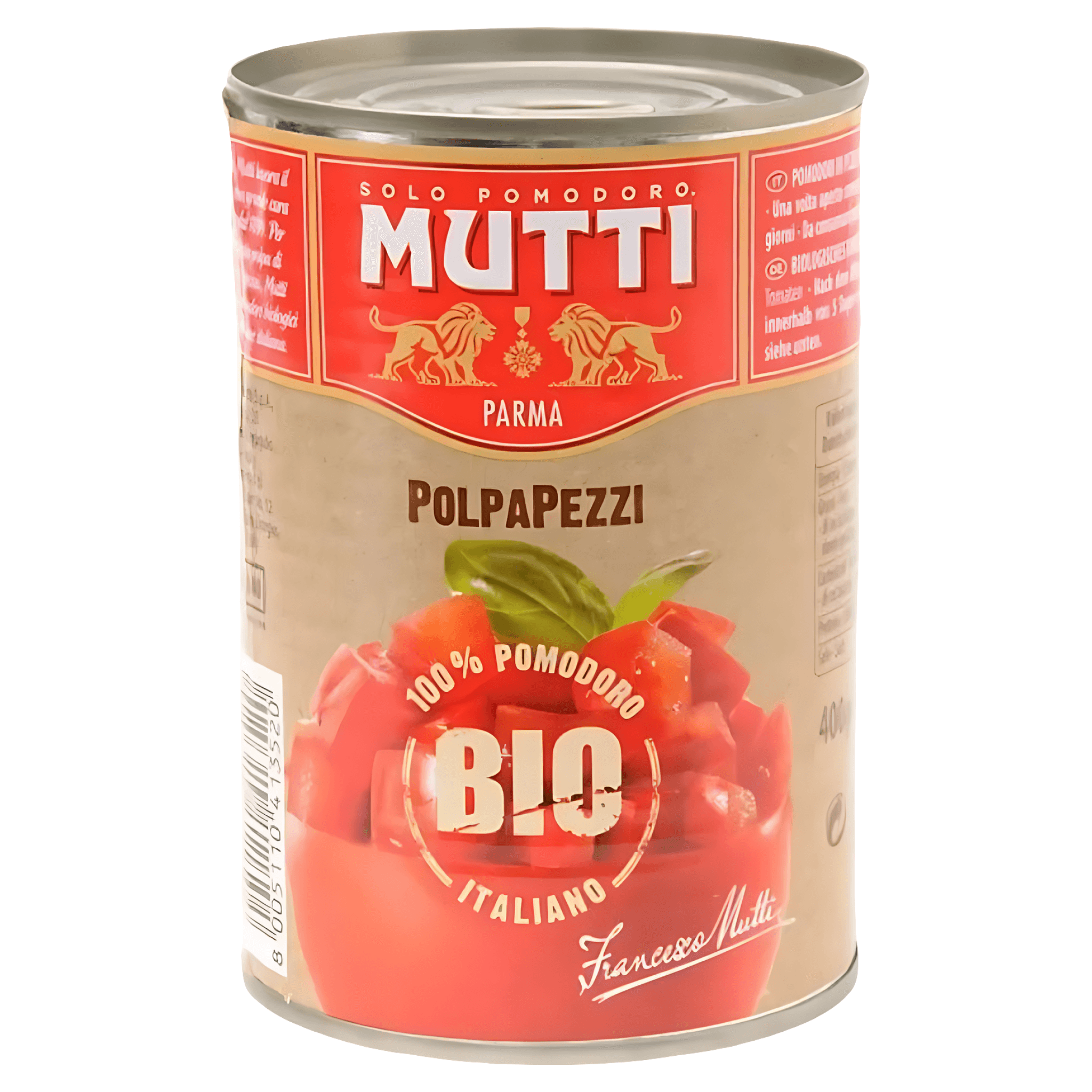 Rosii cuburi Mutti Bio, 400 g