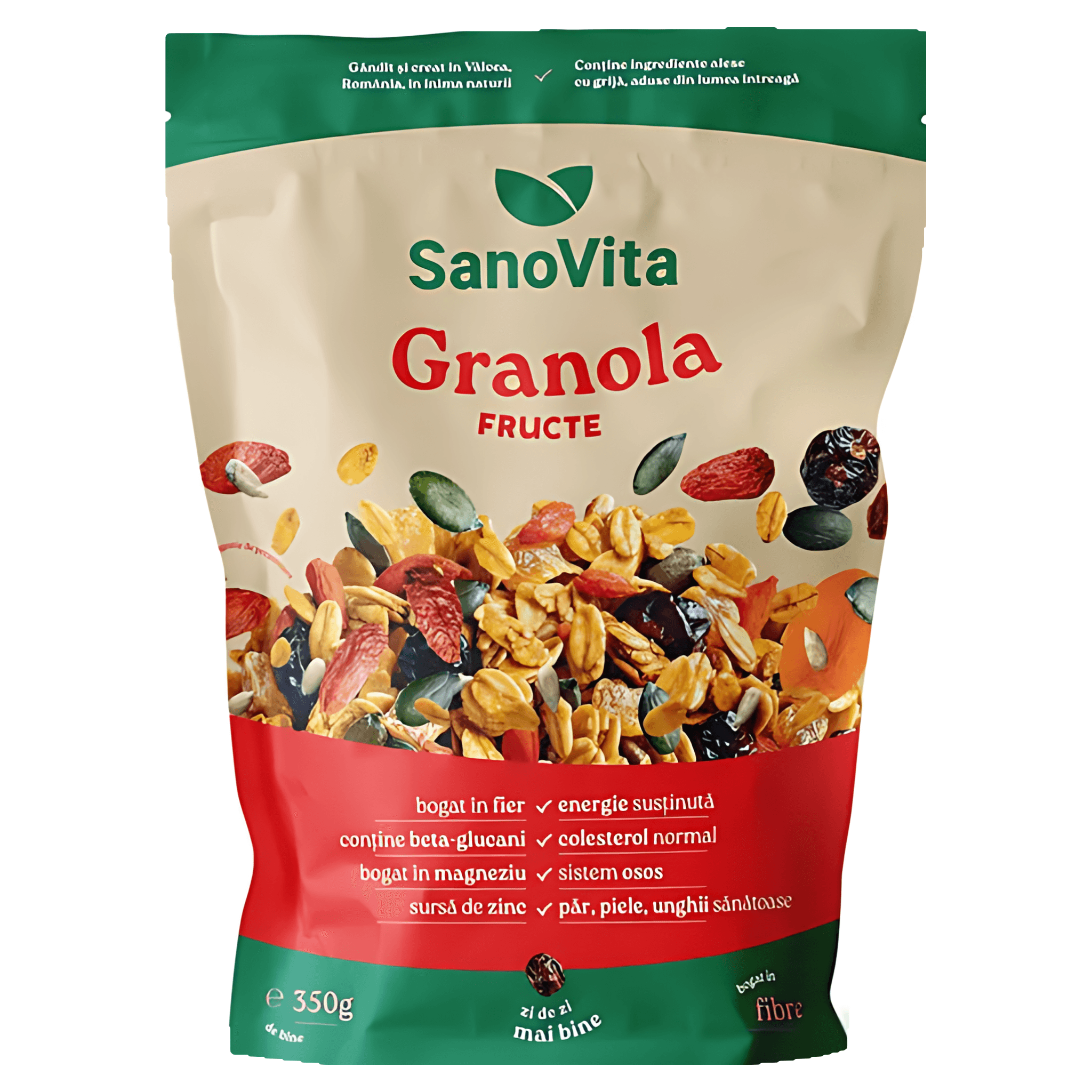 Granola cu fructe SanoVita, 350 g