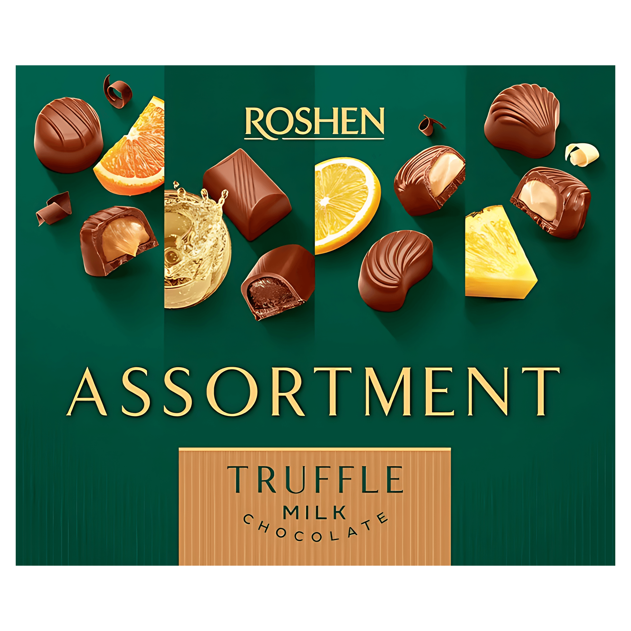 Trufe de ciocolata cu lapte asortate Roshen, 148 g