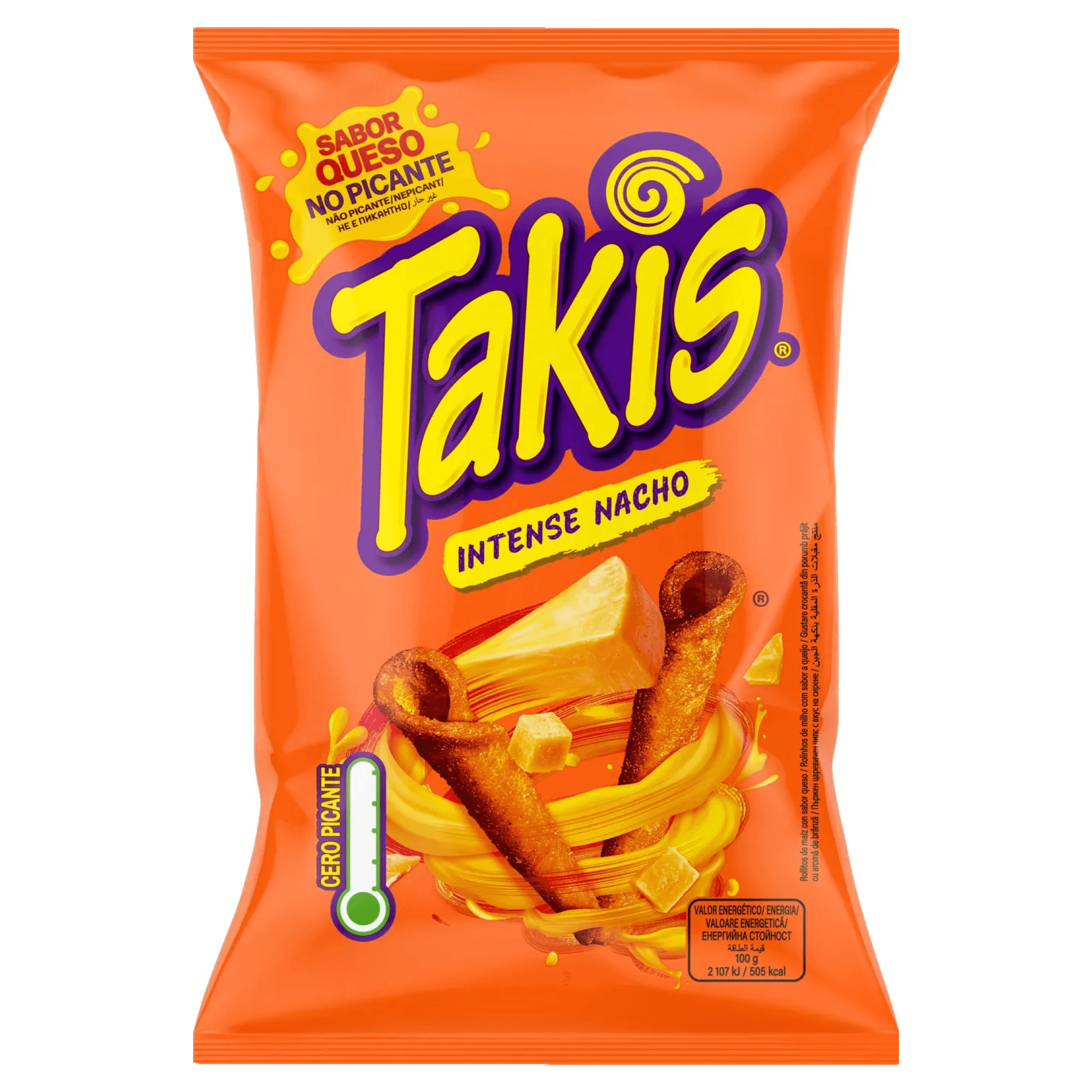 Tortilla chips Takis Intense Nacho, 55 g