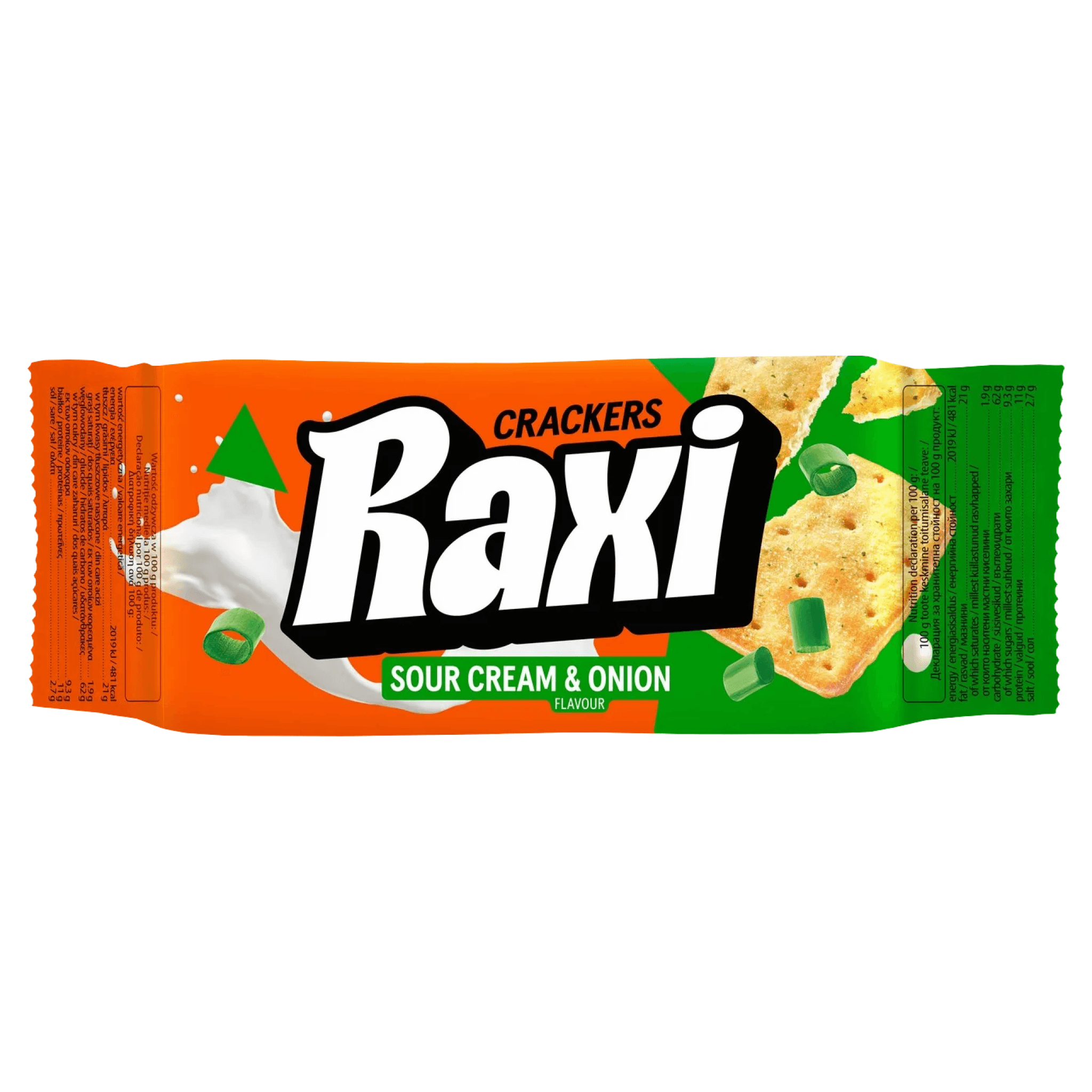 Crackers cu aroma de smantana si ceapa Raxi, 72 g