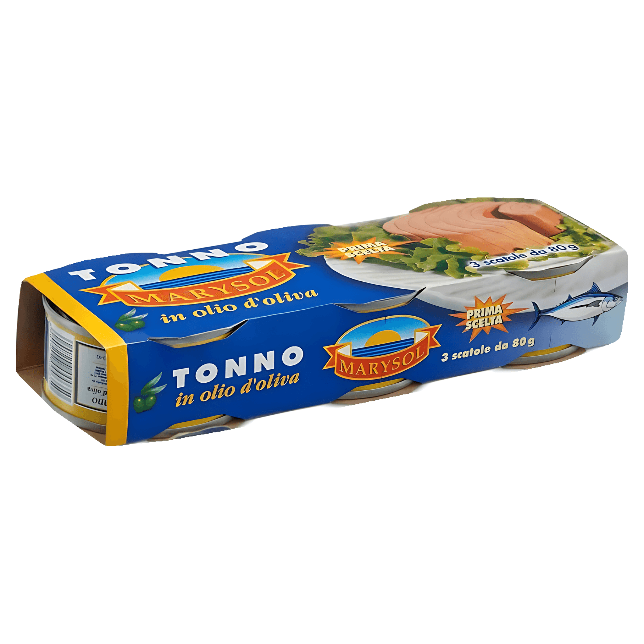 Ton bucati in ulei de masline Marysol, 3 x 80 g
