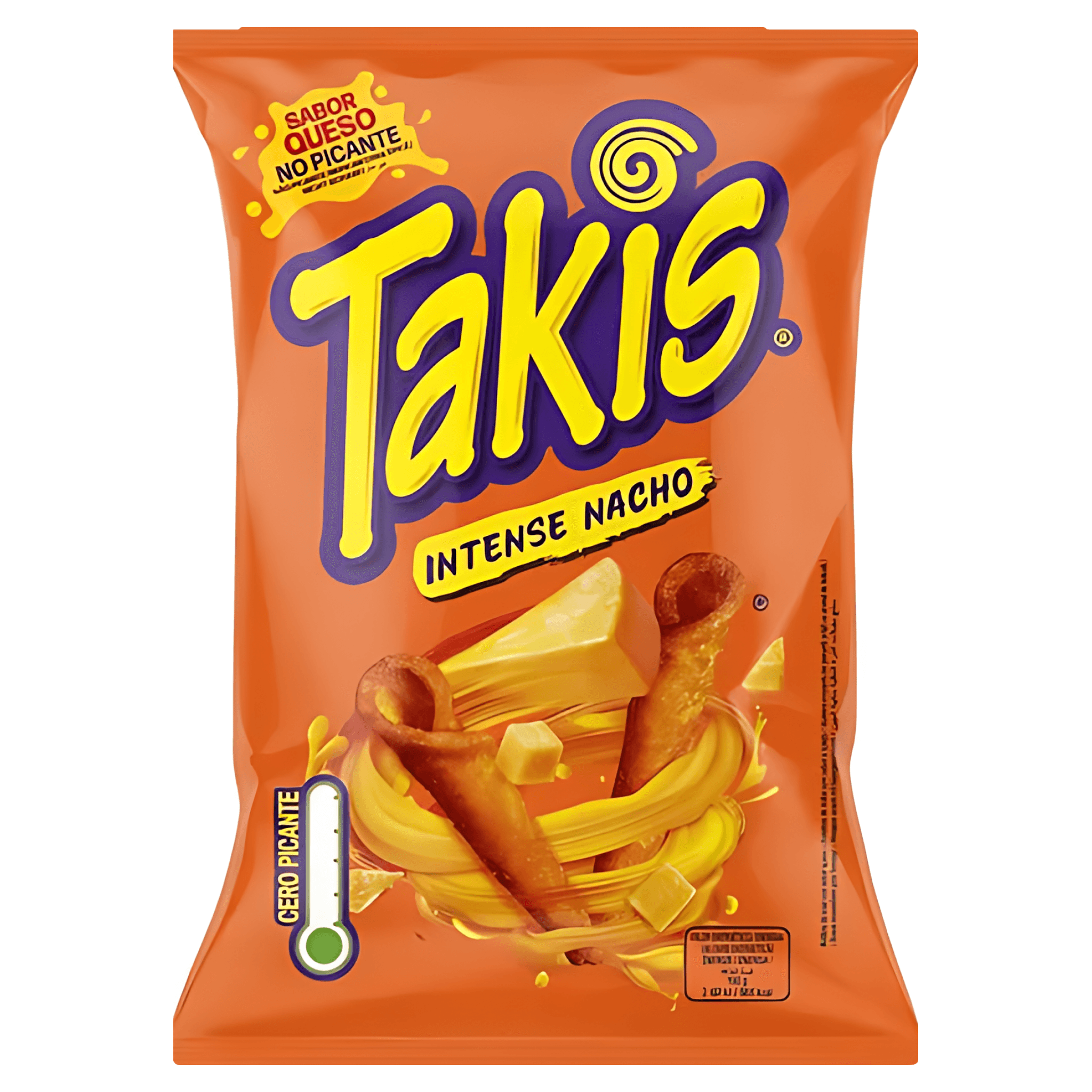 Tortilla chips cu aroma de branza Takis Intense Nacho, 130 g