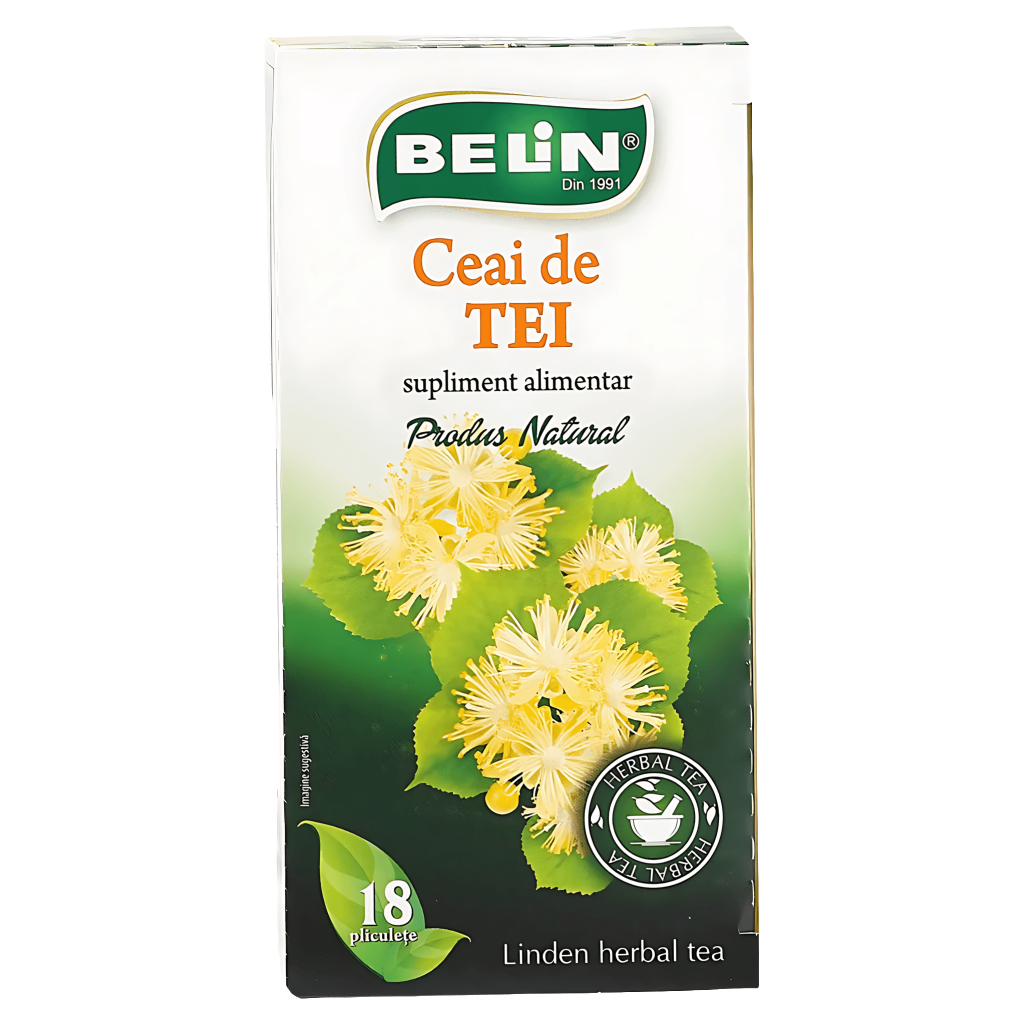 Ceai Belin de tei, 18 x 1 g