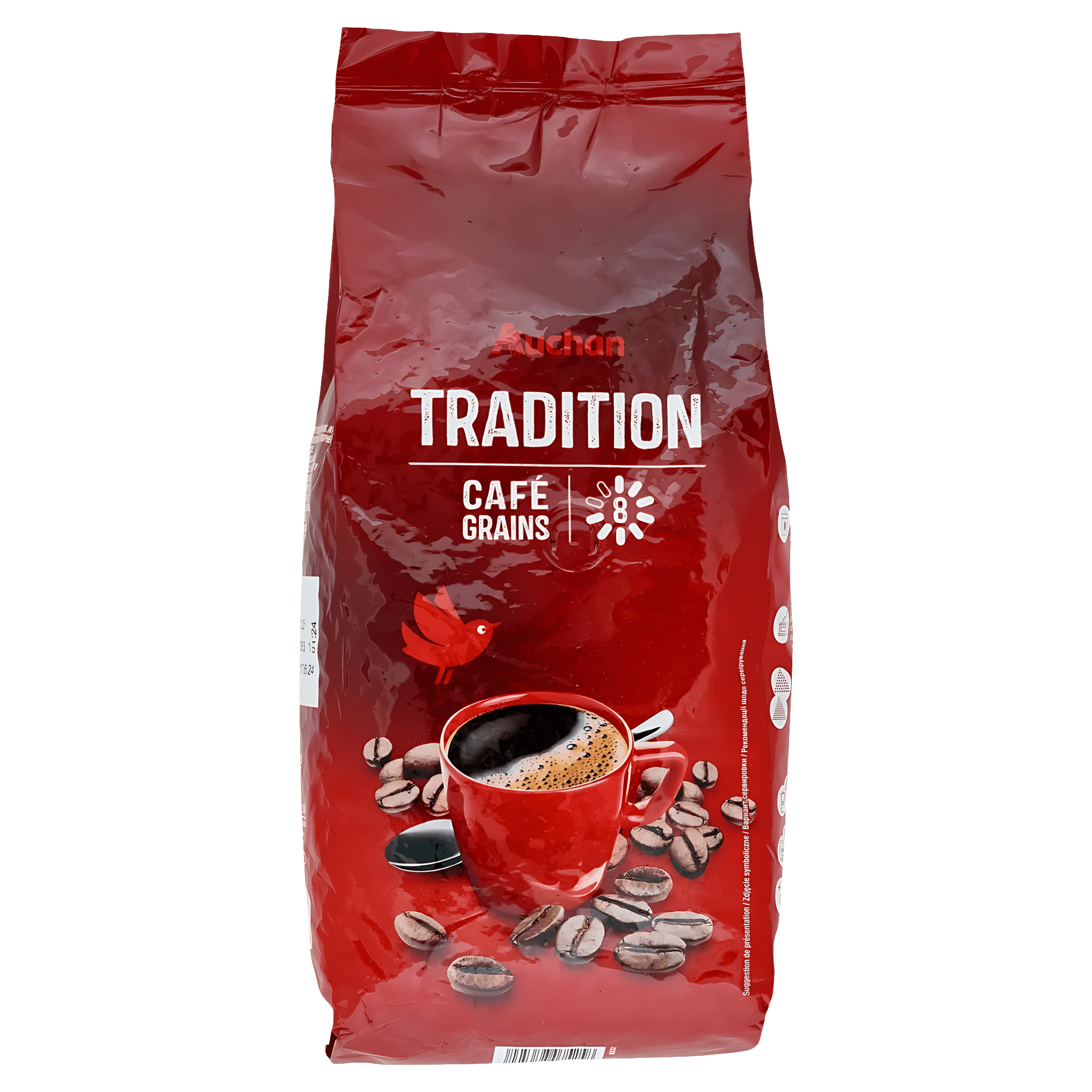 Cafea boabe Auchan Traditional, 1 kg