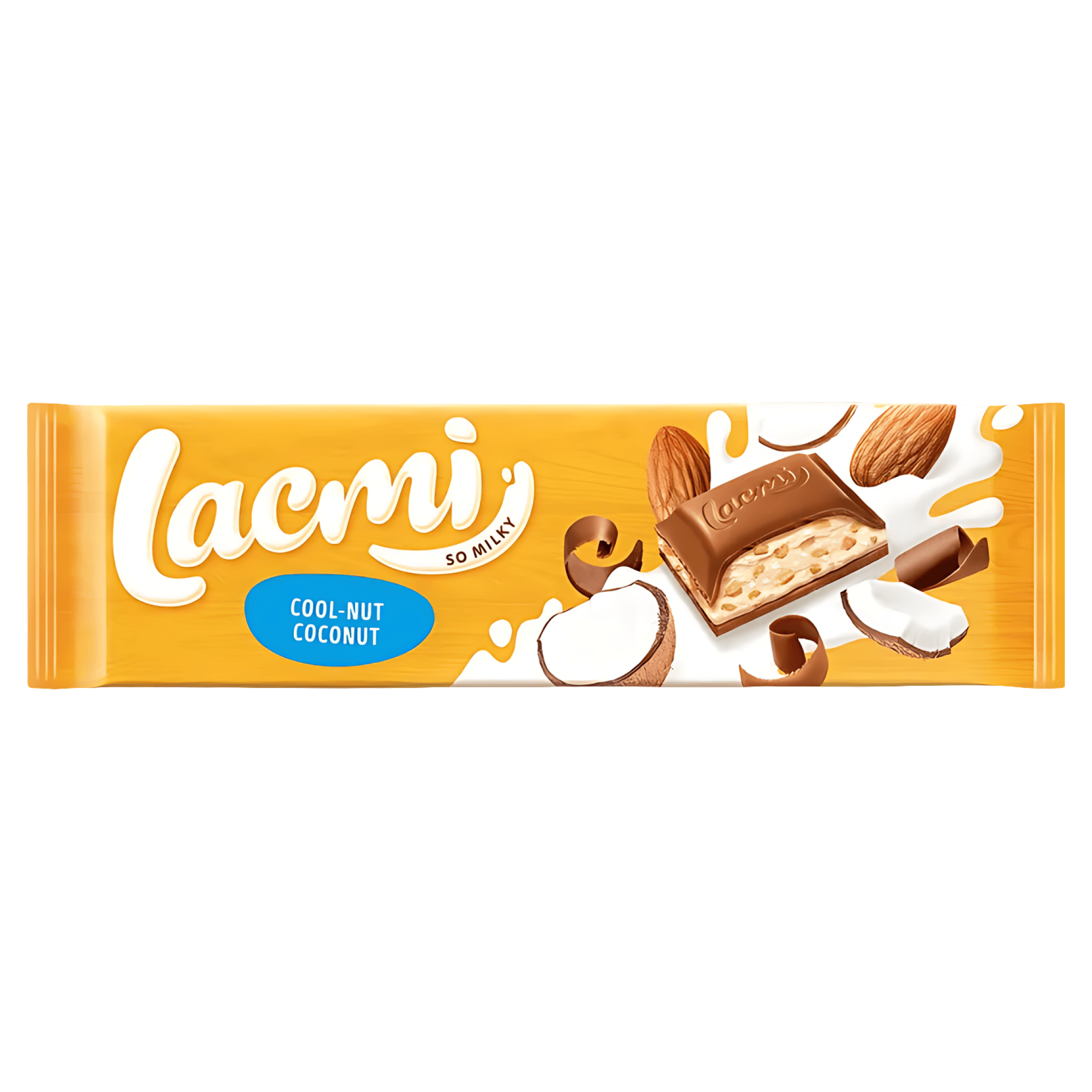 Ciocolata cu lapte, cocos si migdale Roshen Lacmi, 280 g