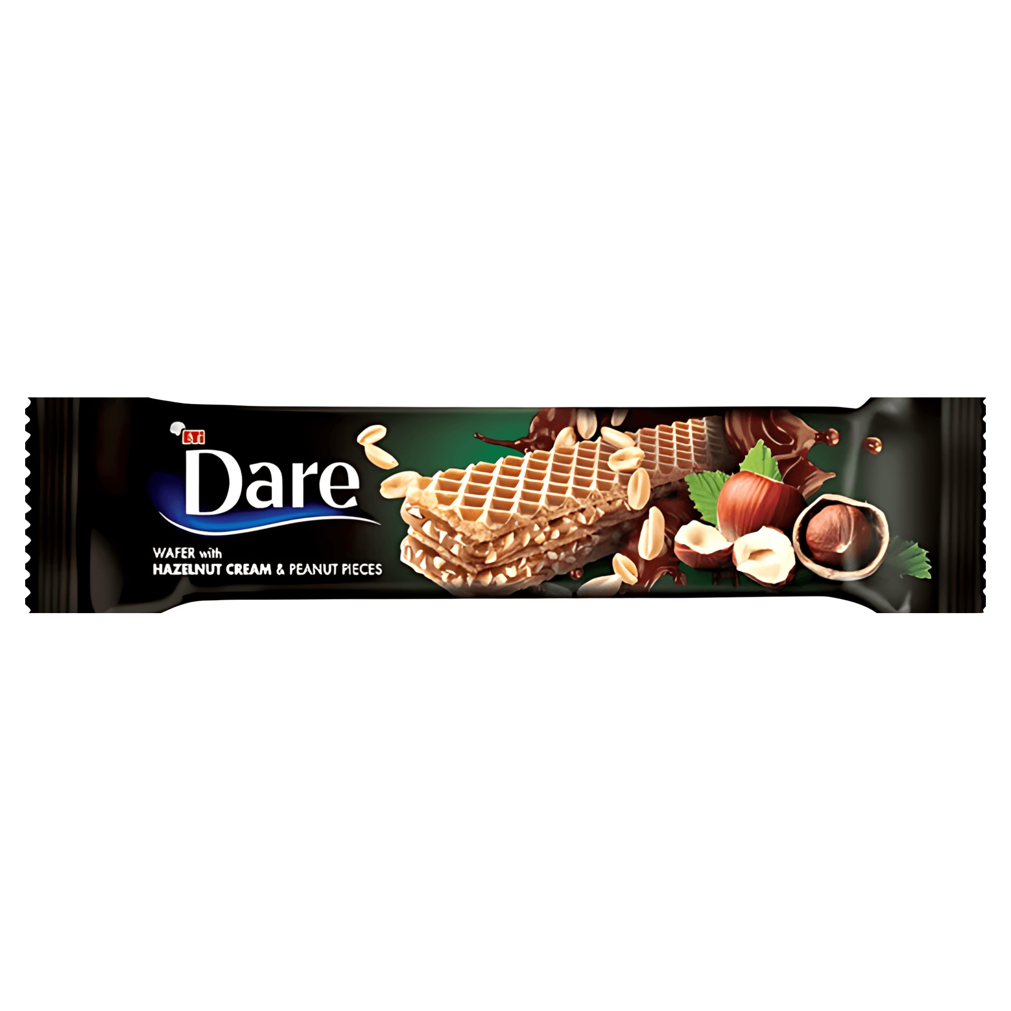 Napolitana cu crema de alune si bucati de arahide Dare, 29 g