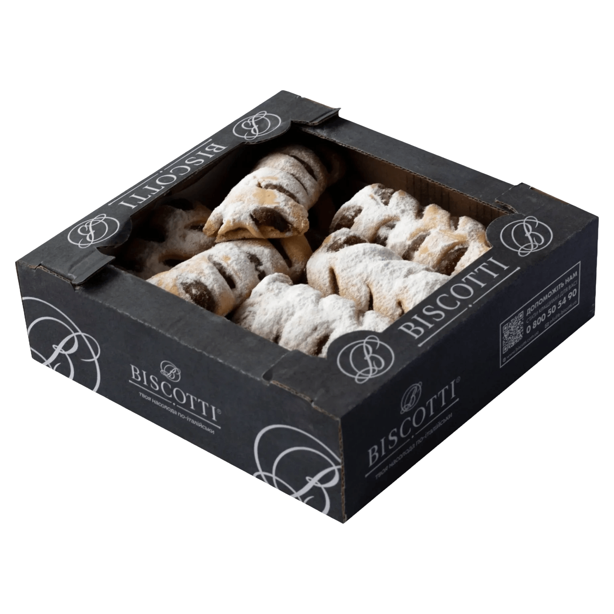 Fursecuri umplute cu dulceata de fructe Biscotti Bianka, 450 g