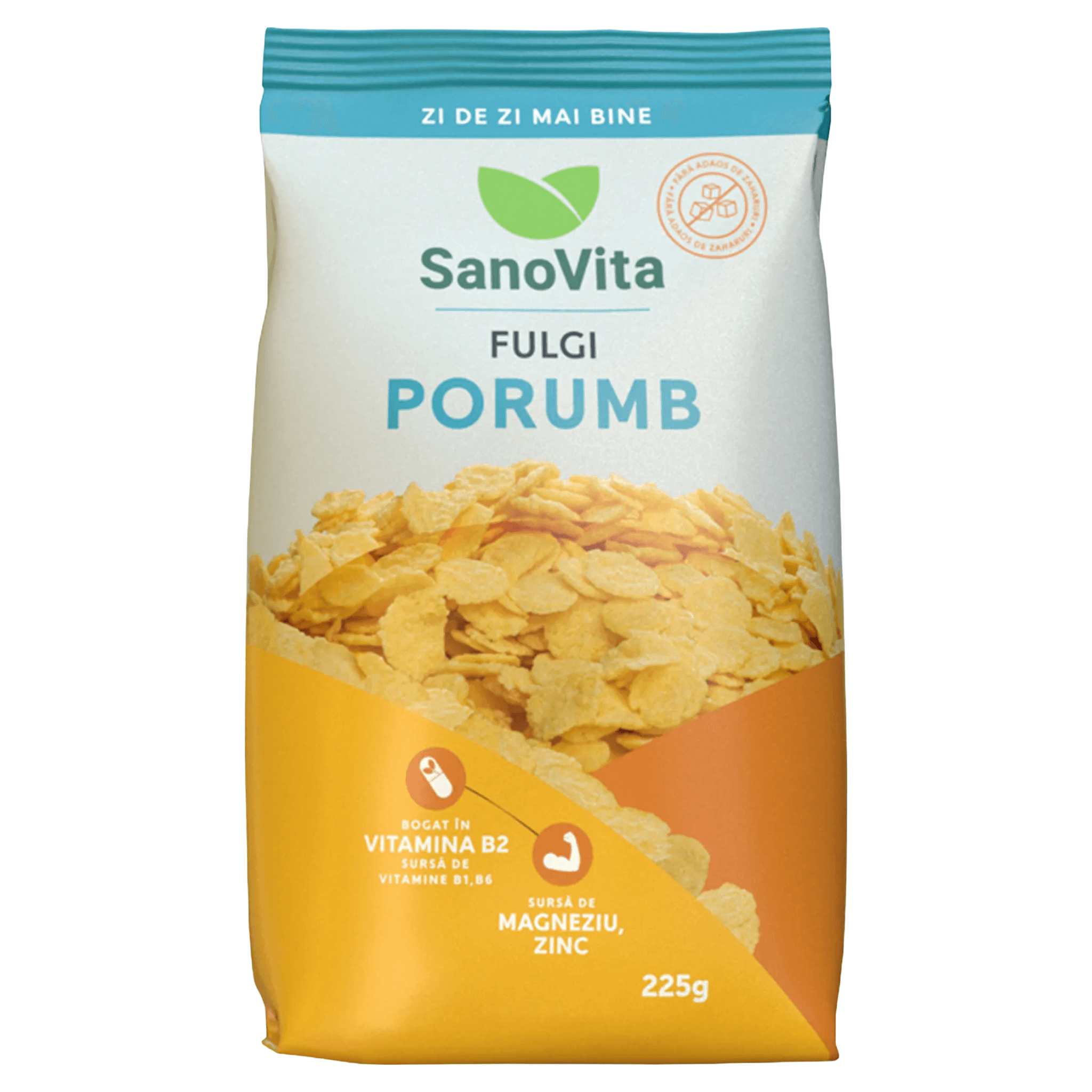 Fulgi de porumb fara zahar Sano Vita, 225 g