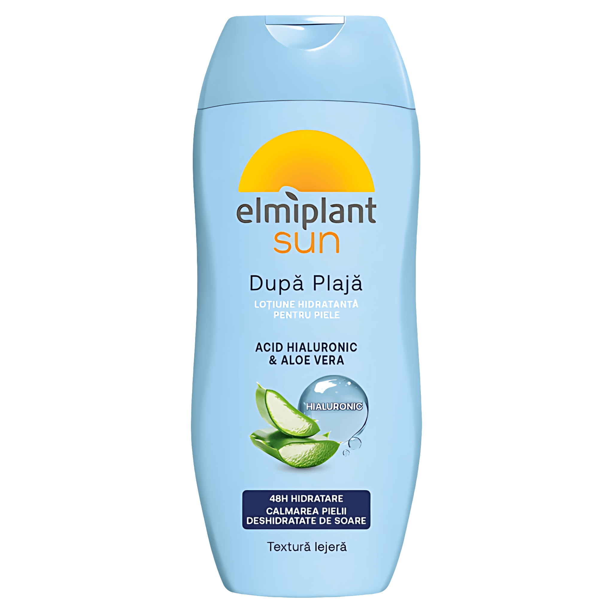 Lotiune hidratanta dupa plaja Elmiplant Sun Acid Hialuronic & Aloe Vera, 200 ml