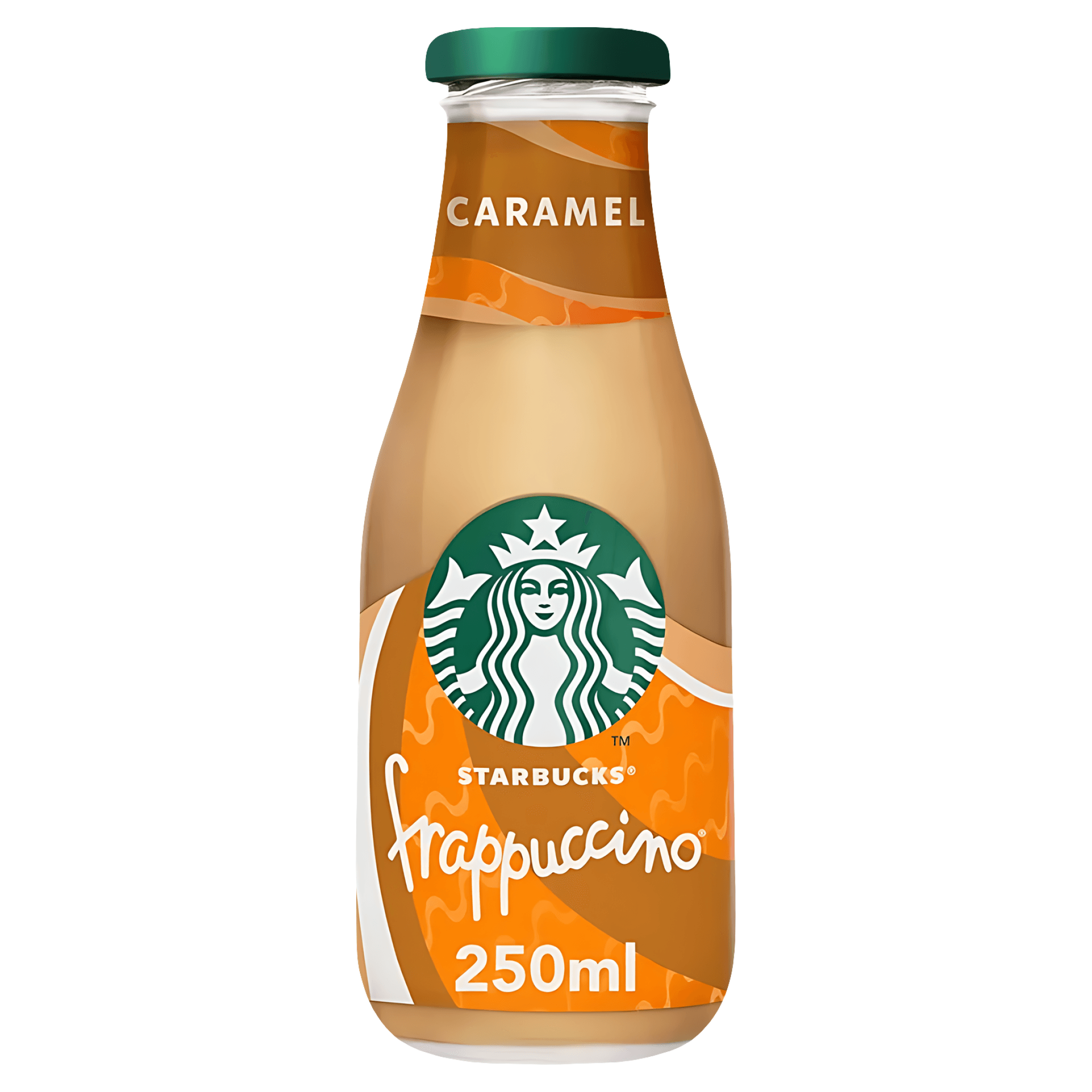 Bautura din lapte cu cafea Frappuccino Starbucks, aroma de caramel, 250 ml