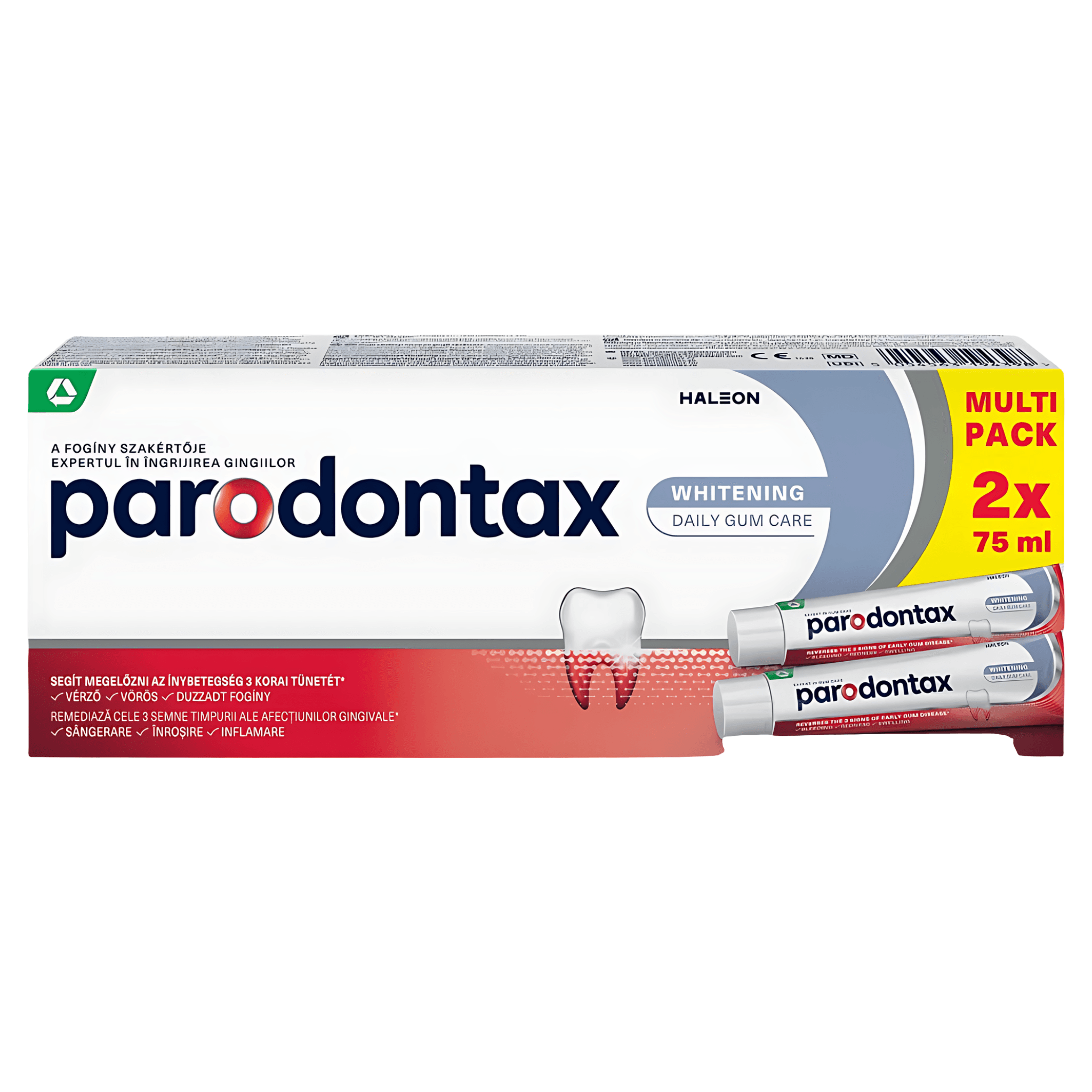 Pasta de dinti Parodontax Whitening, 2 x 75 ml