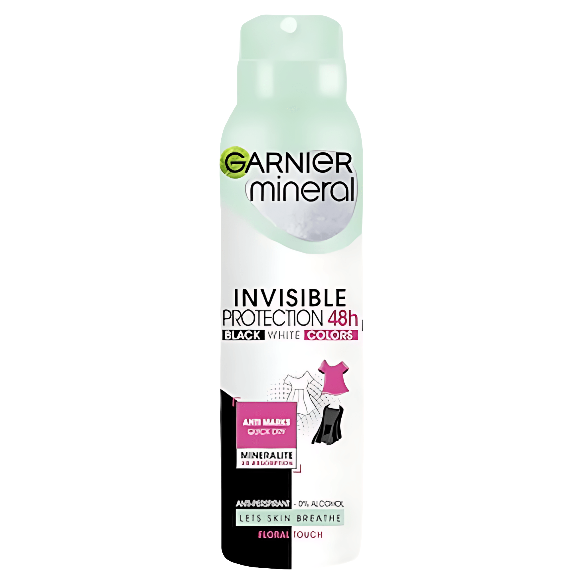 Deodorant spray pentru femei Garnier Mineral Invisible Fresh, 150 ml