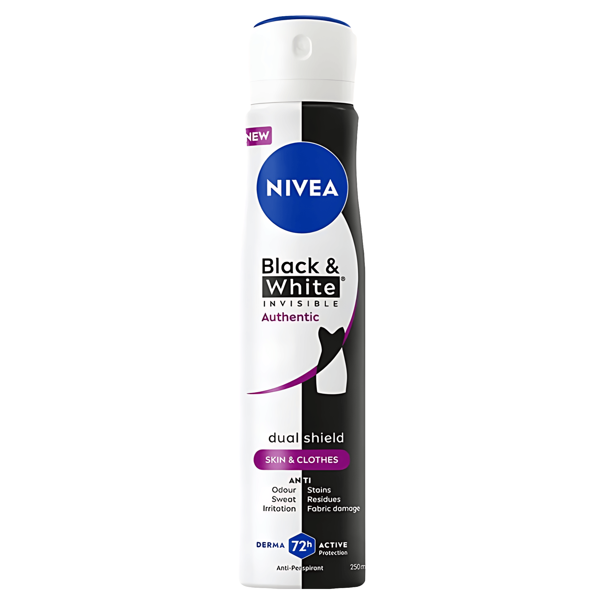 Deodorant spray Nivea Black & White Authentic, 250 ml