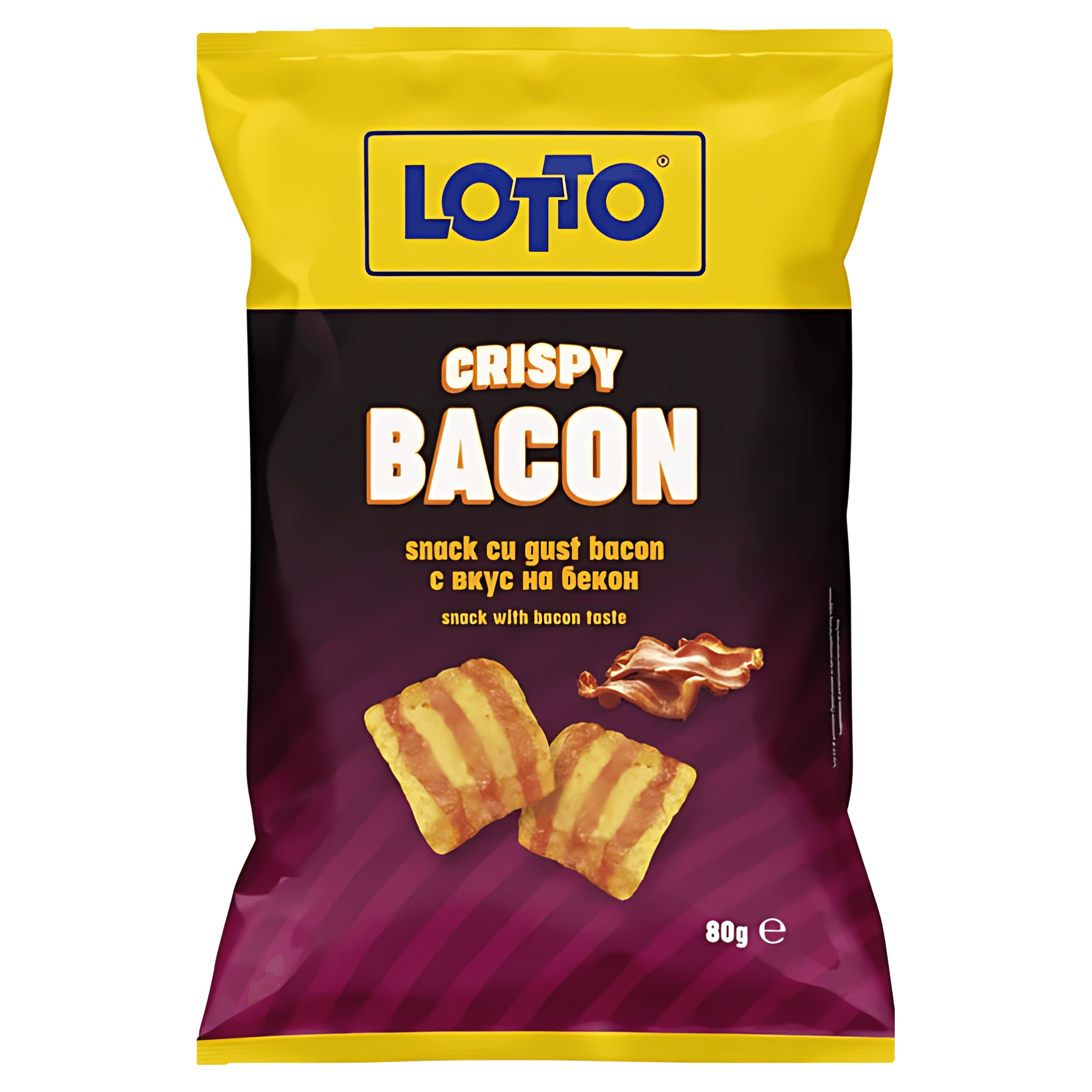 Saratele cu gust de bacon Lotto Crispy Bacon, 80 g