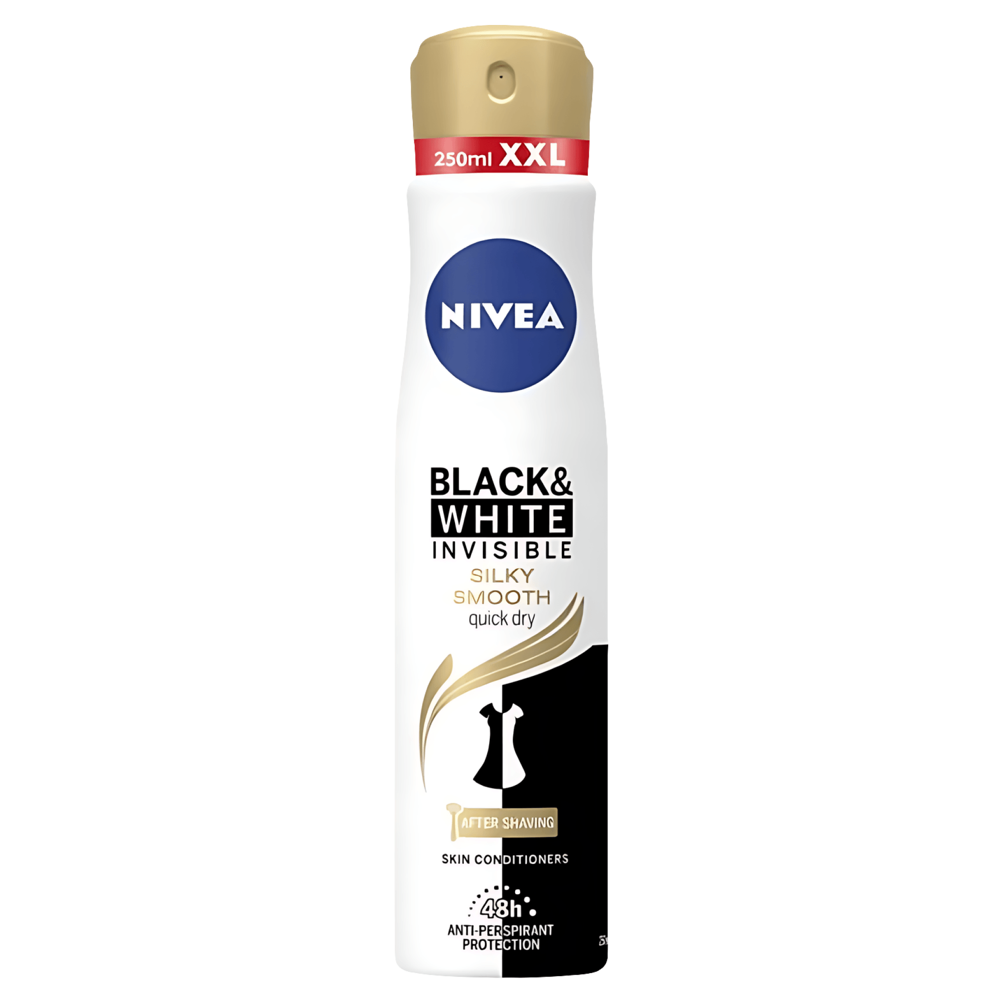 Deodorant spray Nivea Black & White Invisible Silky Smooth, 250 ml