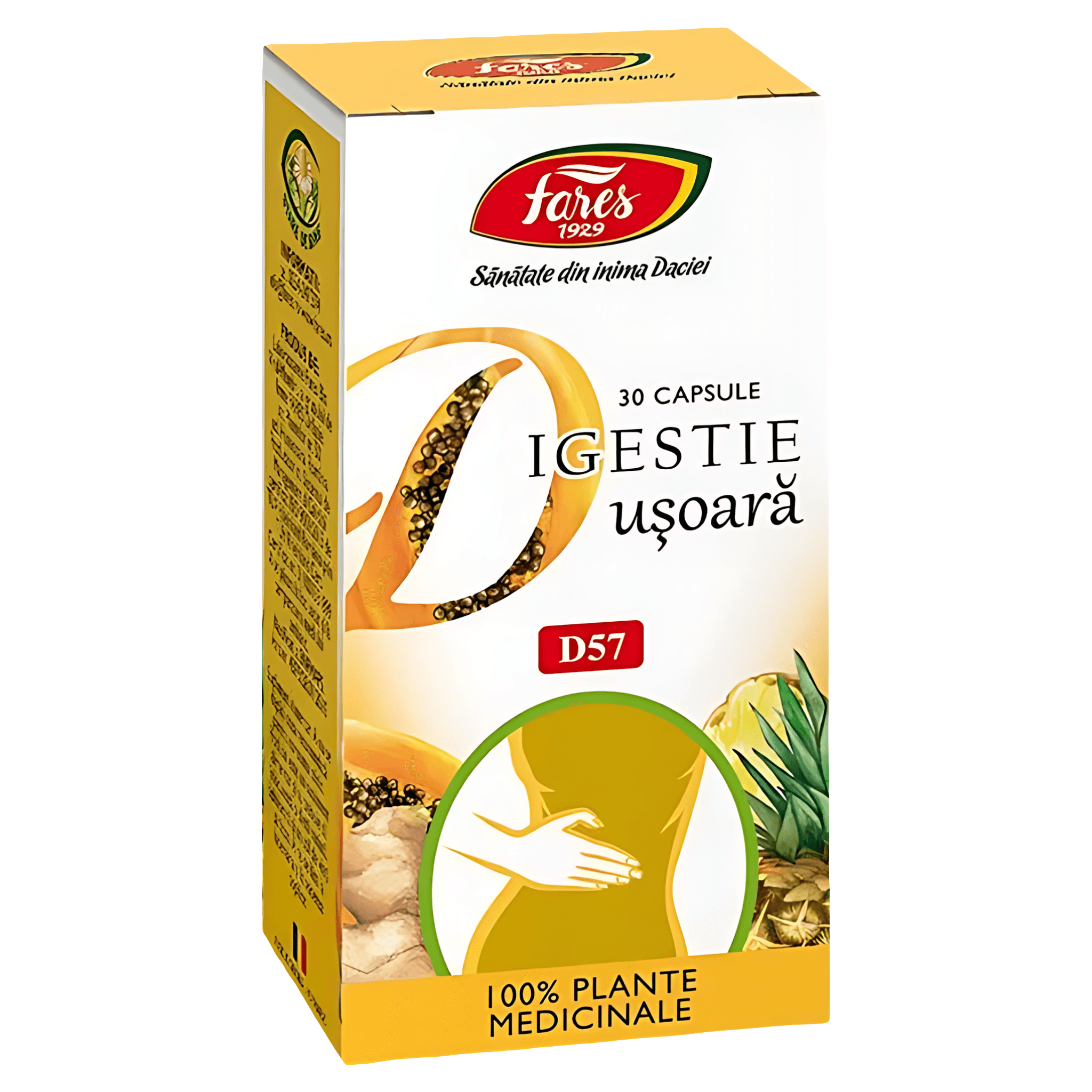 Supliment alimentar Digestie Usoara Fares, 30 capsule