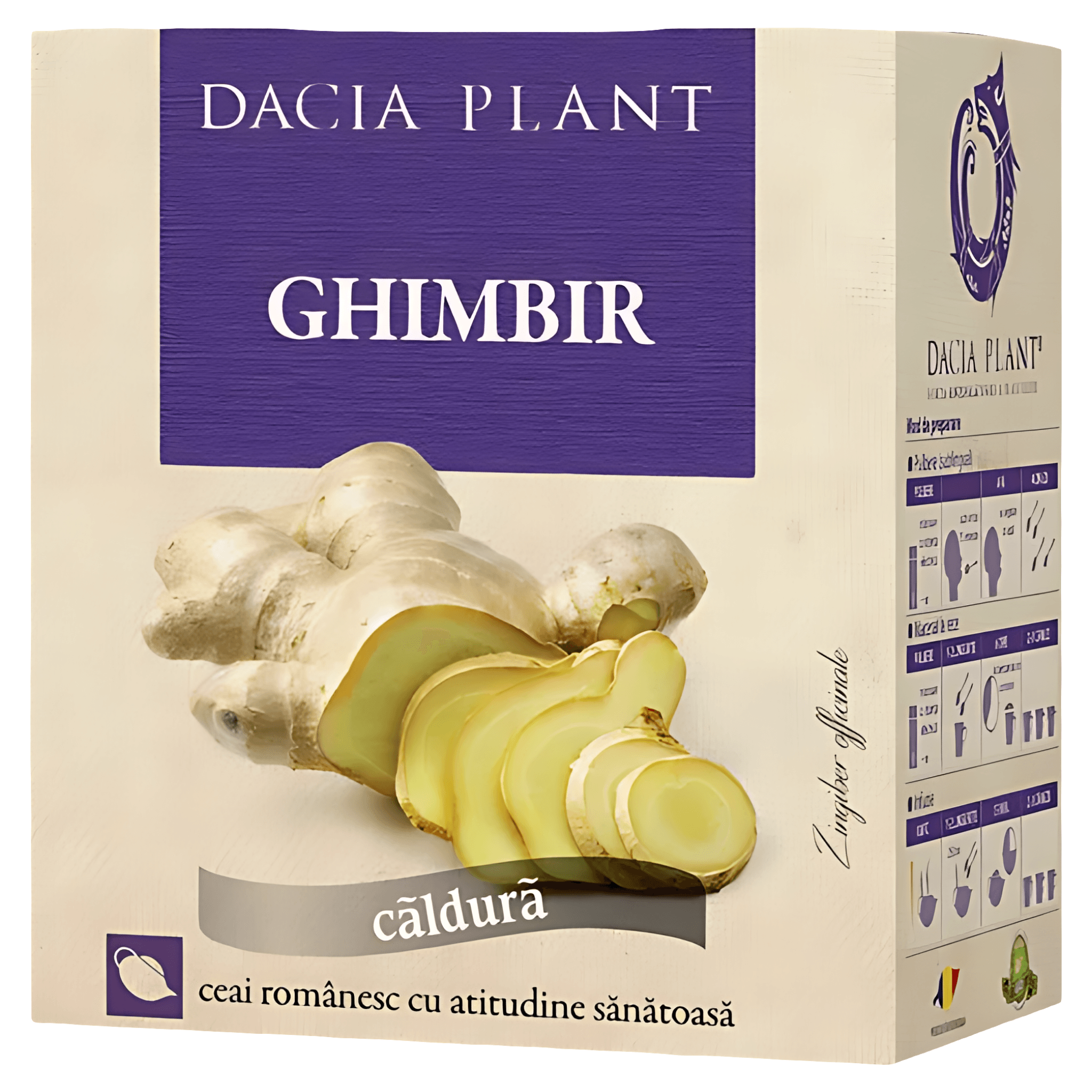 Ceai ghimbir Dacia Plant, 50 g