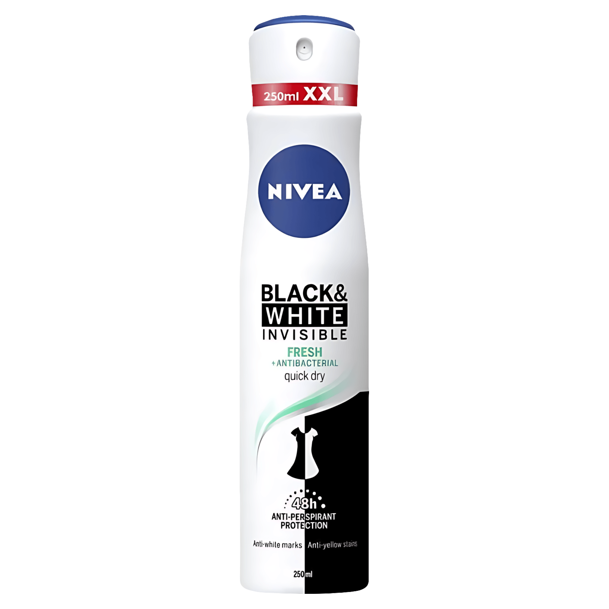 Deodorant spray Nivea Black & White Invisible Fresh, 250 ml