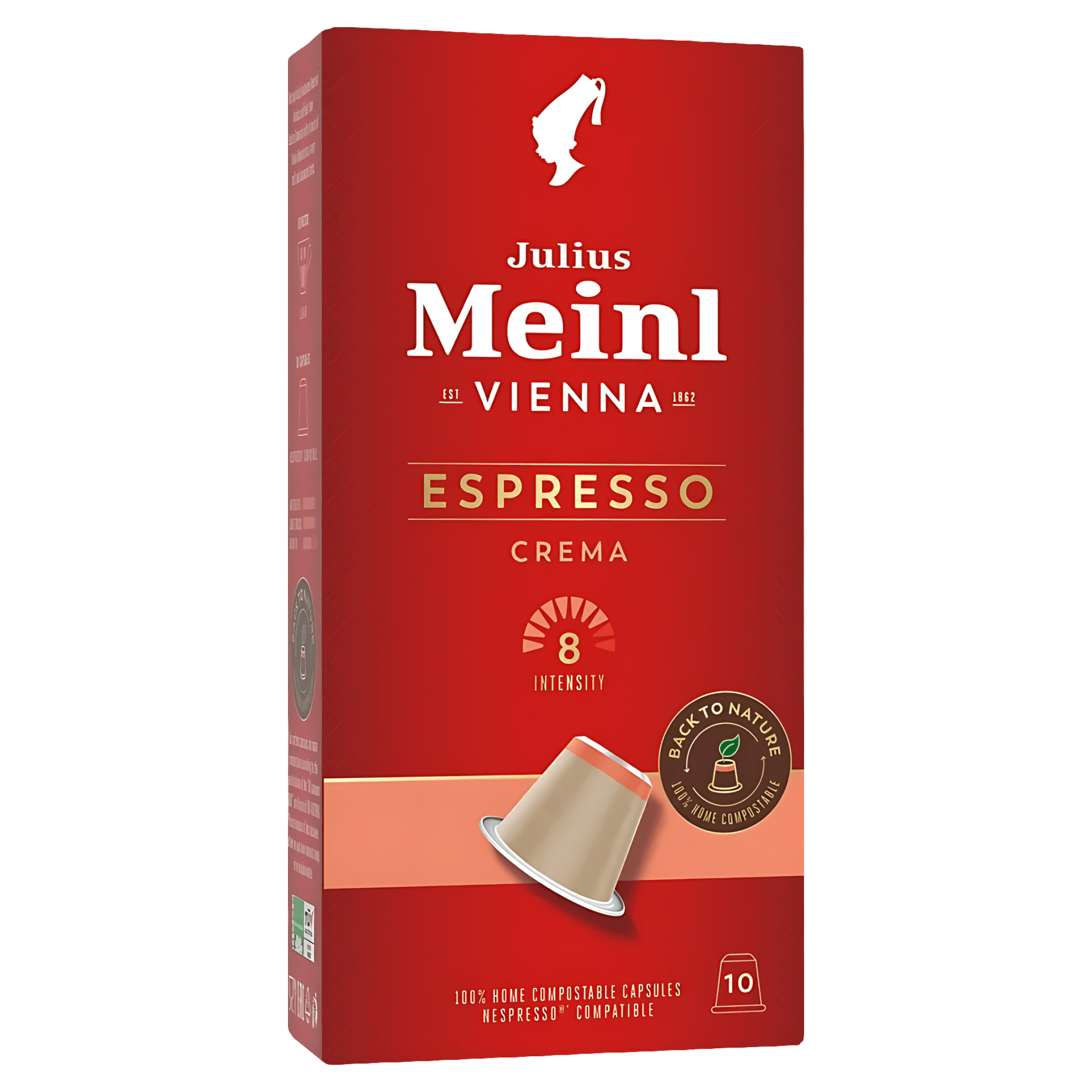 Capsule cafea Julius Meinl Espresso Crema, compatibile Nespresso, 10 capsule