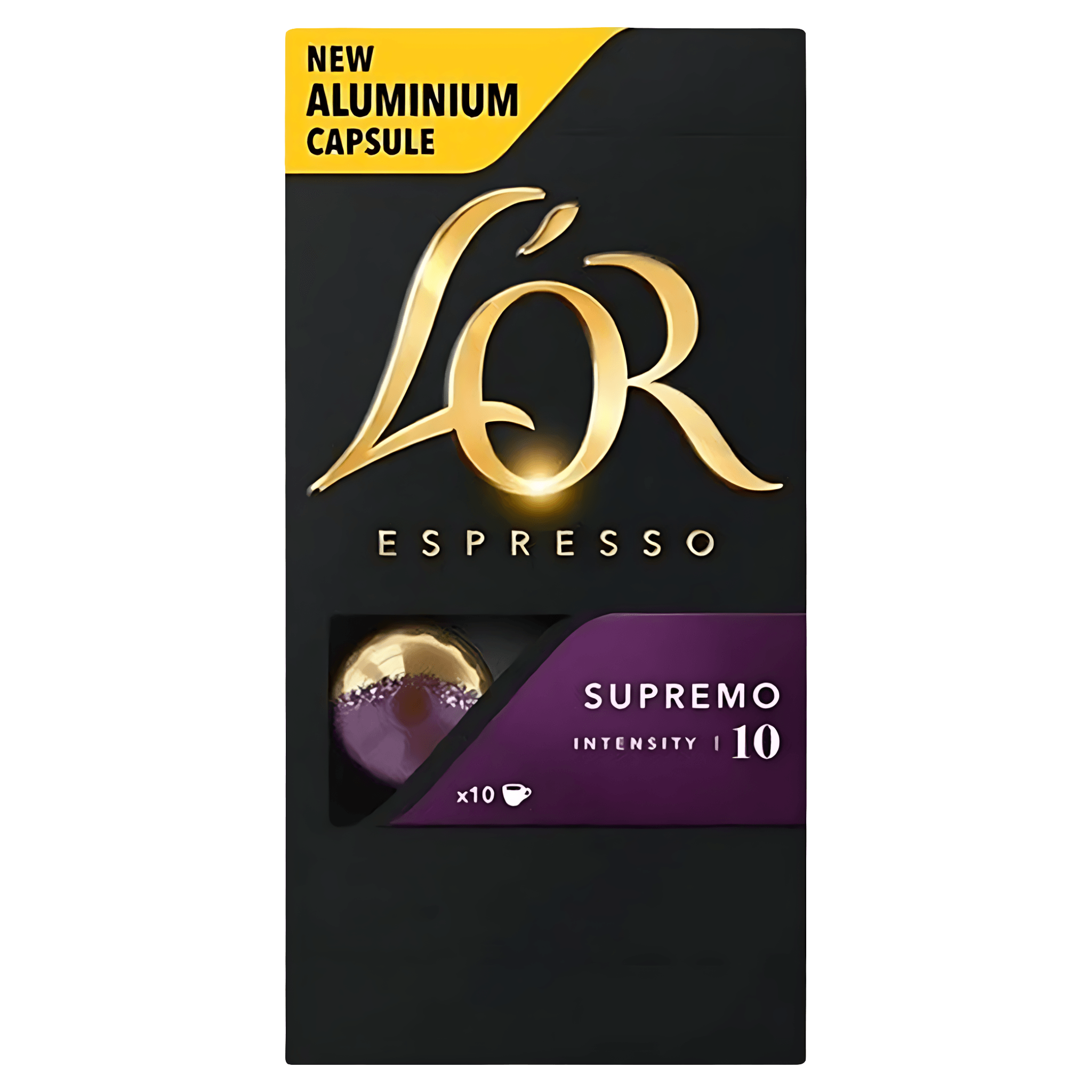 Capsule cafea L'Or Espresso Supremo, compatibile Nespresso, 10 capsule