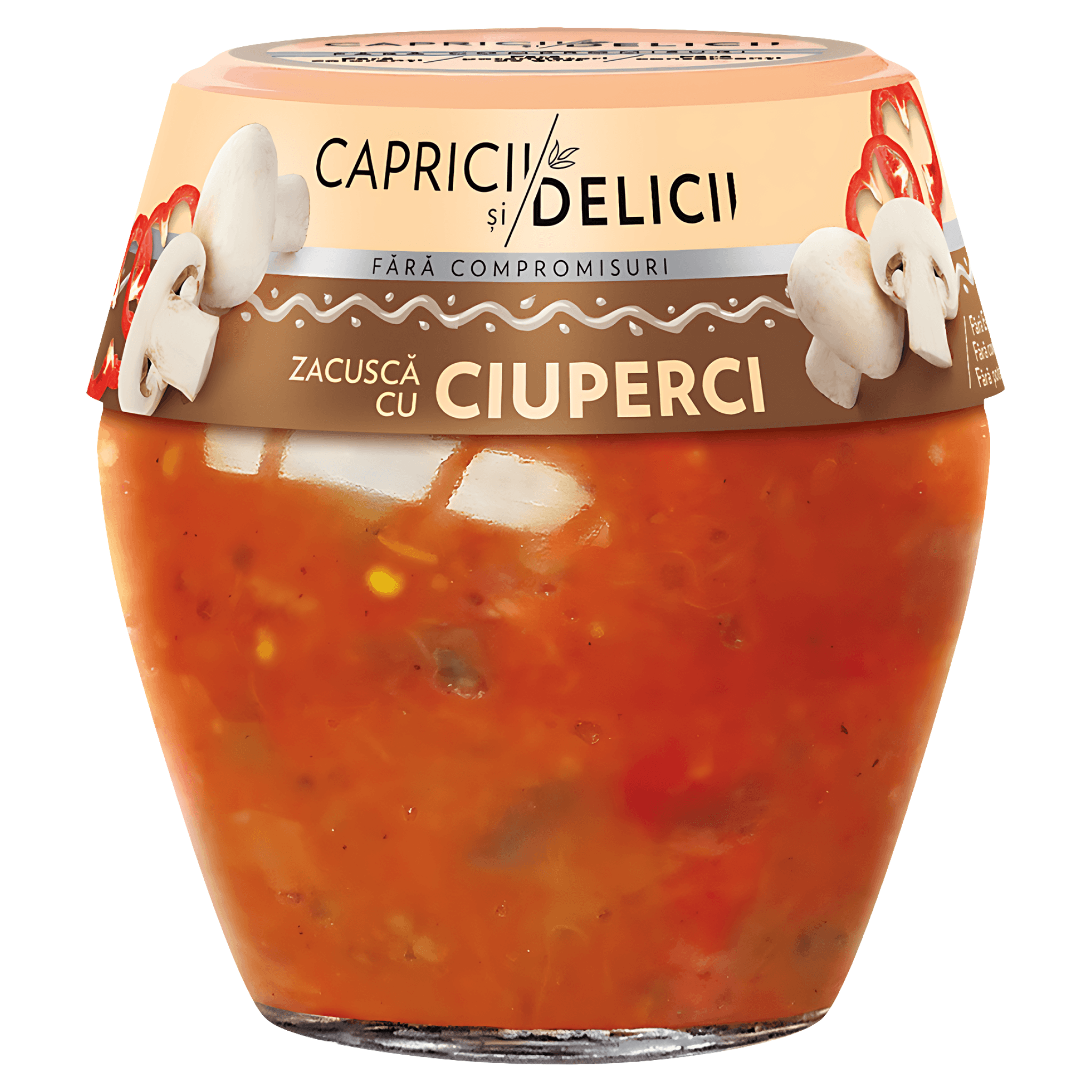 Zacusca cu ciuperci Capricii si Delicii 550 g