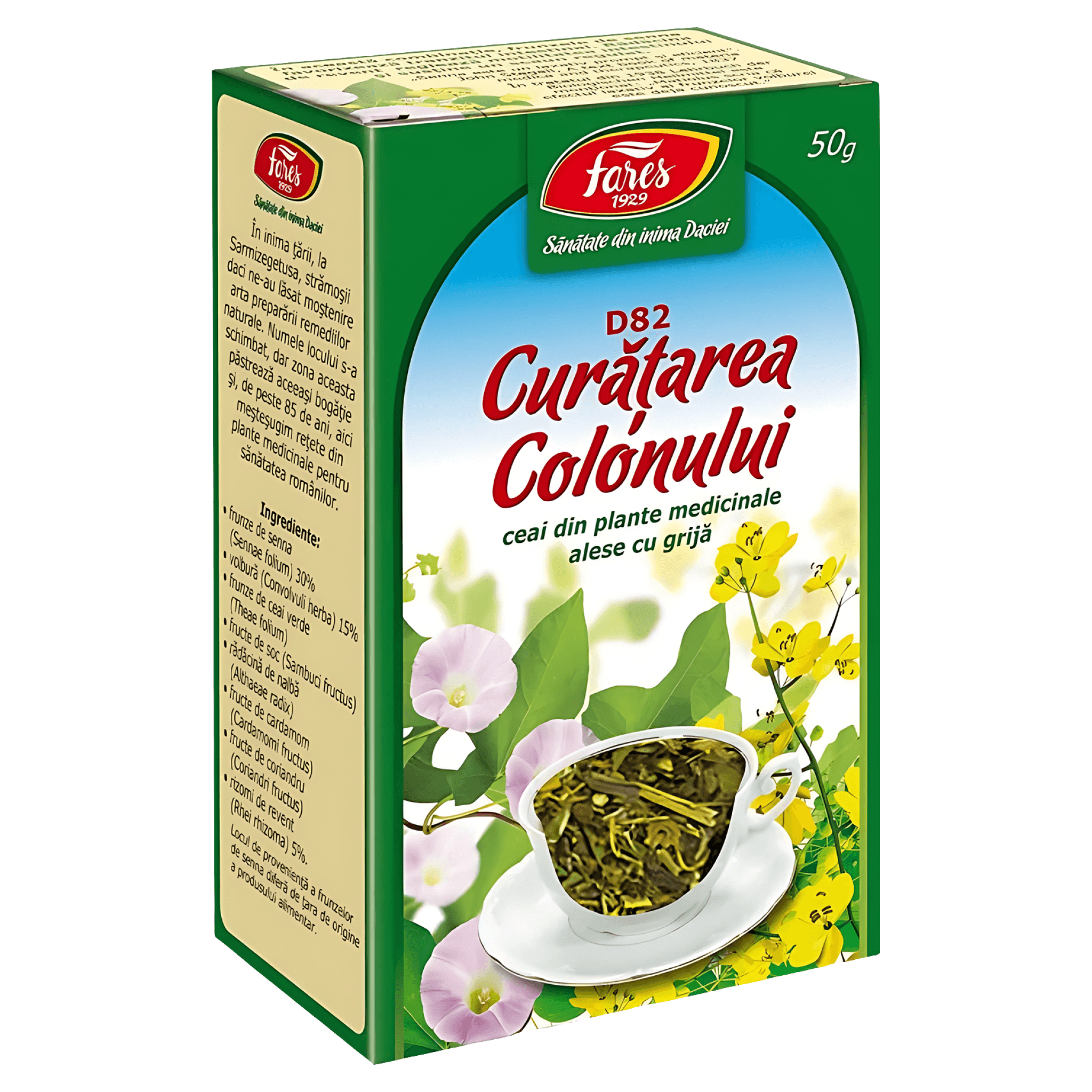 Ceai pentru curatarea colonului pg Fares, 50g