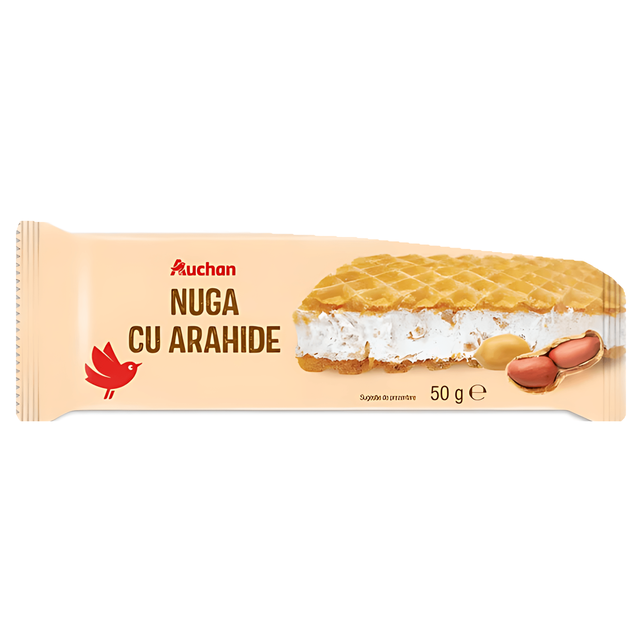 Nuga cu arahide Auchan, 50 g