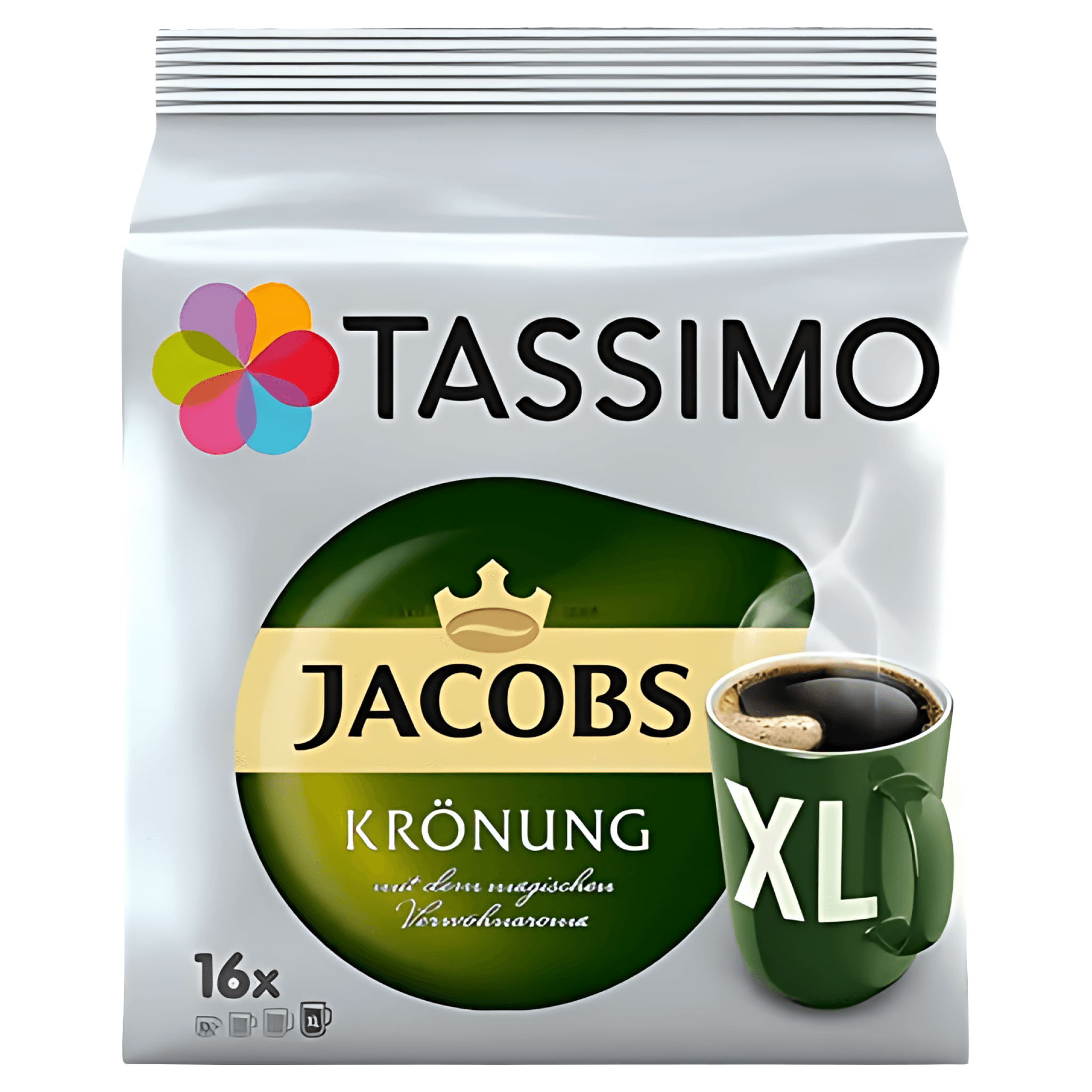 Capsule cafea Jacobs Kronung XL, compatibile Tassimo, 16 capsule