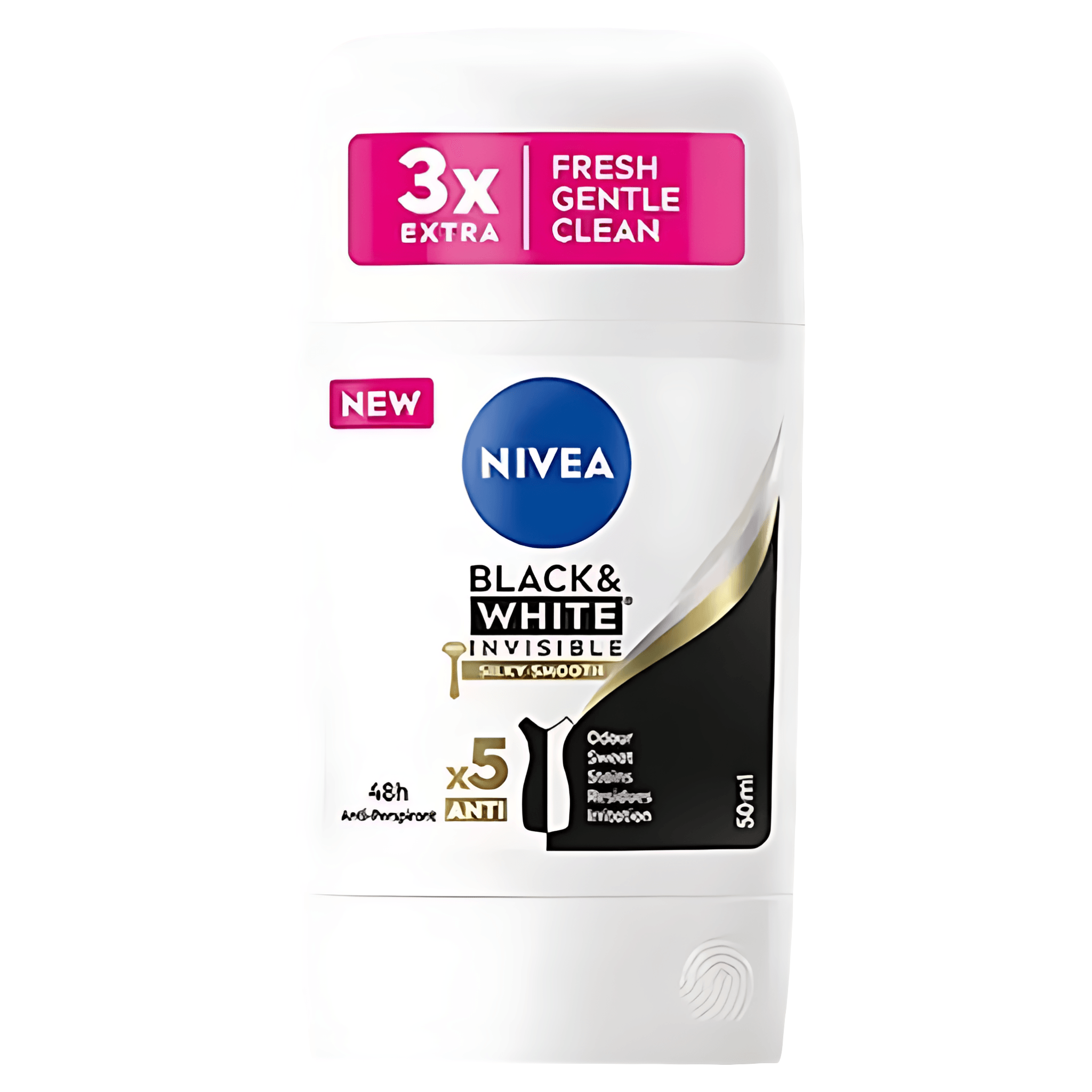 Deodorant stick pentru femei Nivea Black & White Clear, 50 ml