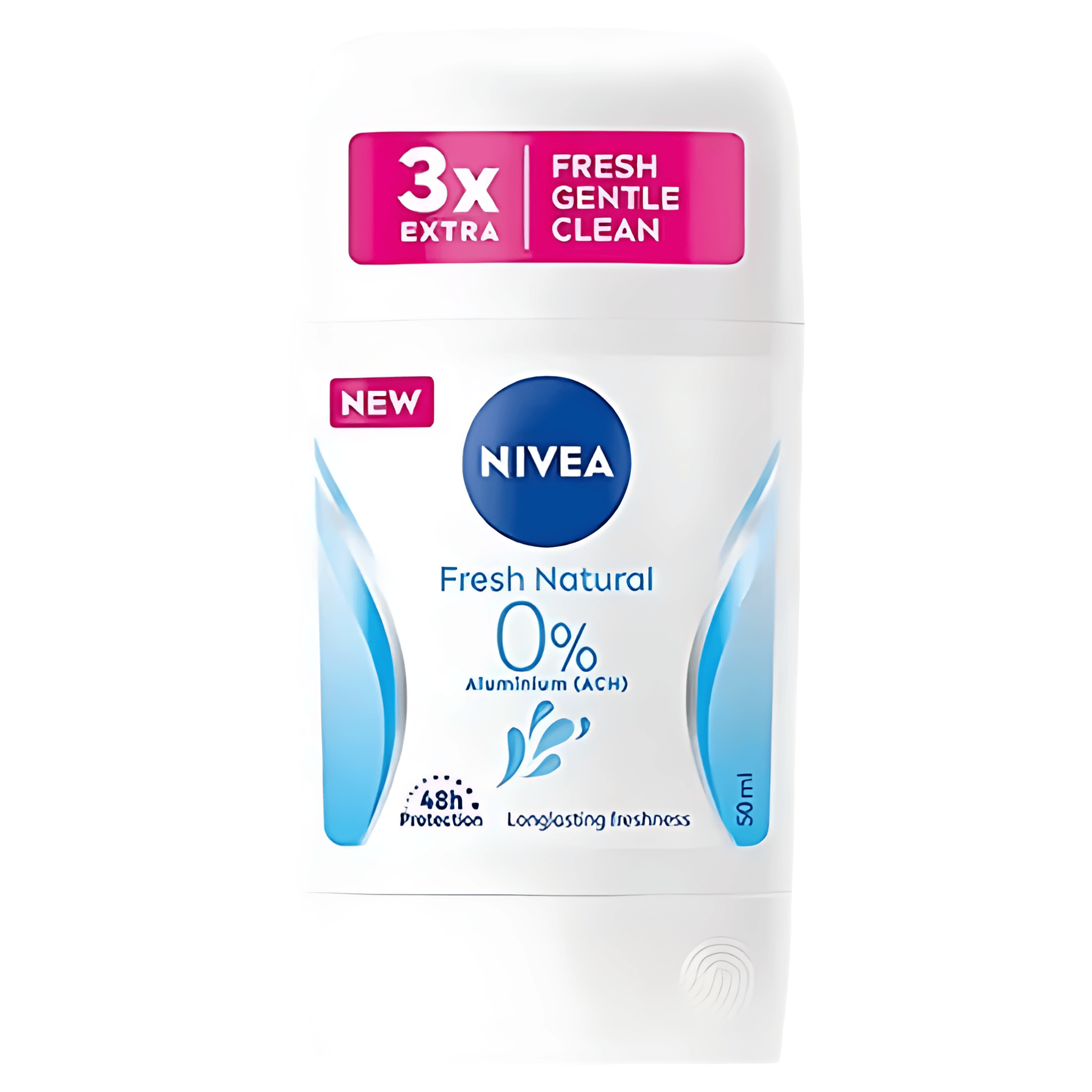 Deodorant stick pentru femei Nivea Fresh Natural 0% Alu, 50 ml