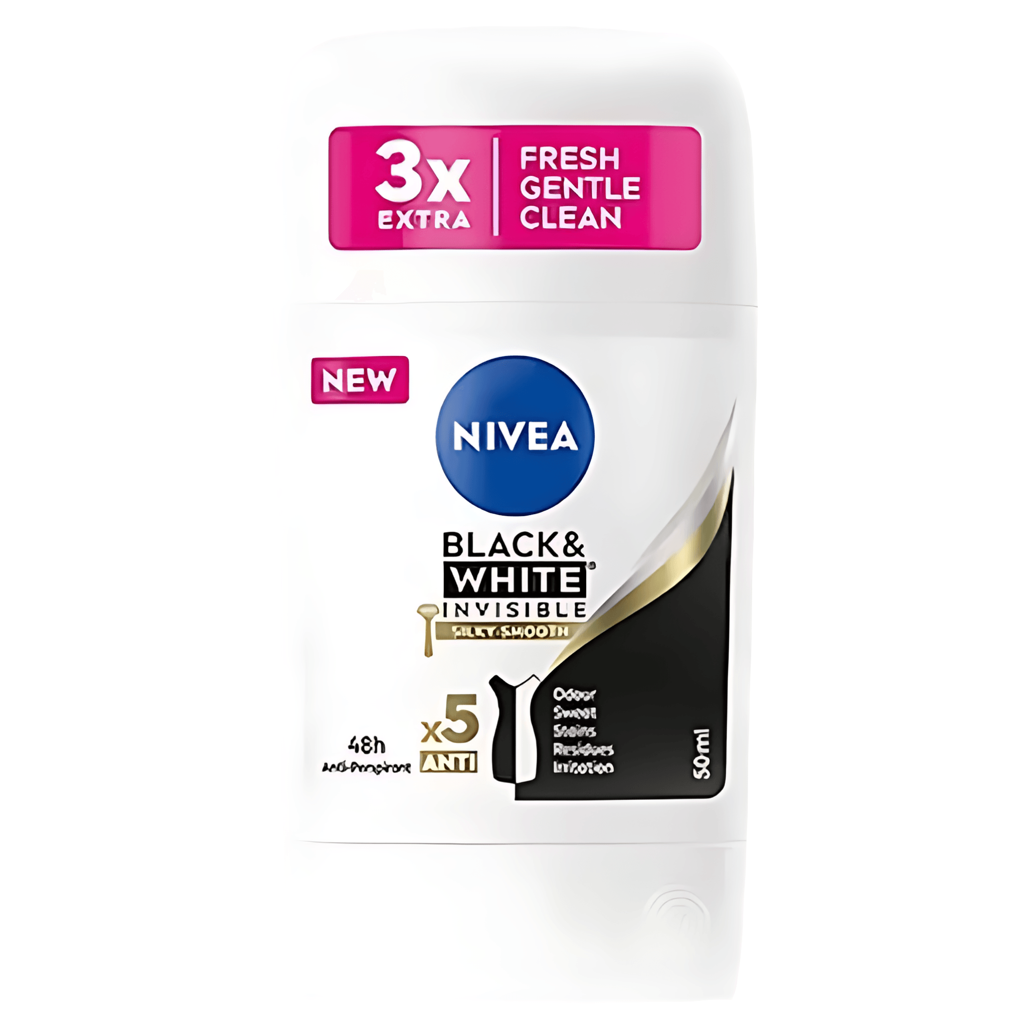 Deodorant stick  pentru femei Black&White Silky Smooth, 50 ml