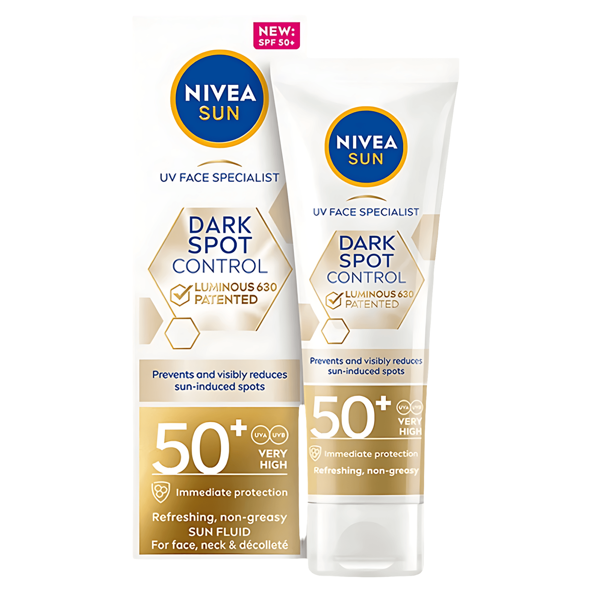 Crema de fata pentru protectie solara Nivea UV Face Specialist Spot Control Dark Spot Control, SPF 50+, 40 ml
