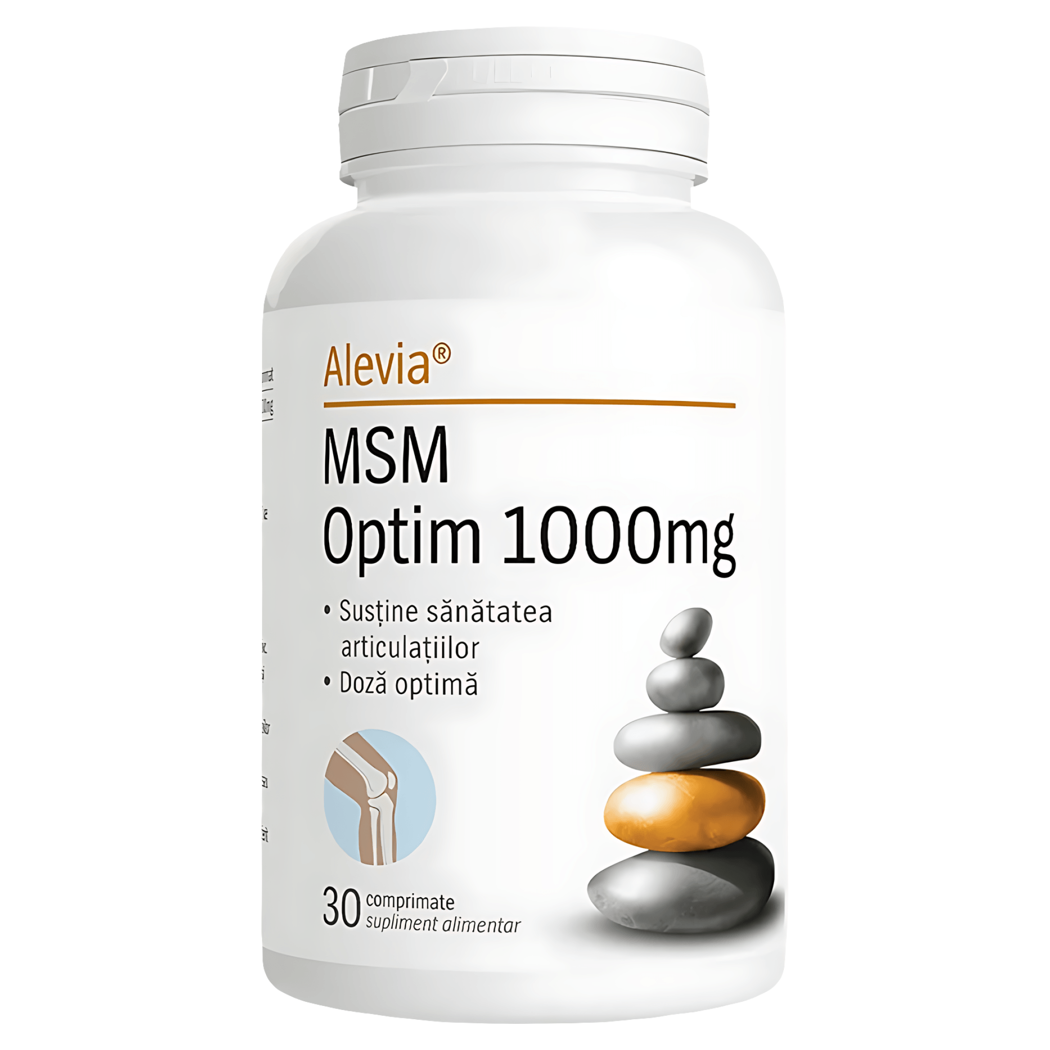 Supliment alimentar Alevia MSM Optim, 1000 mg, 30 comprimate